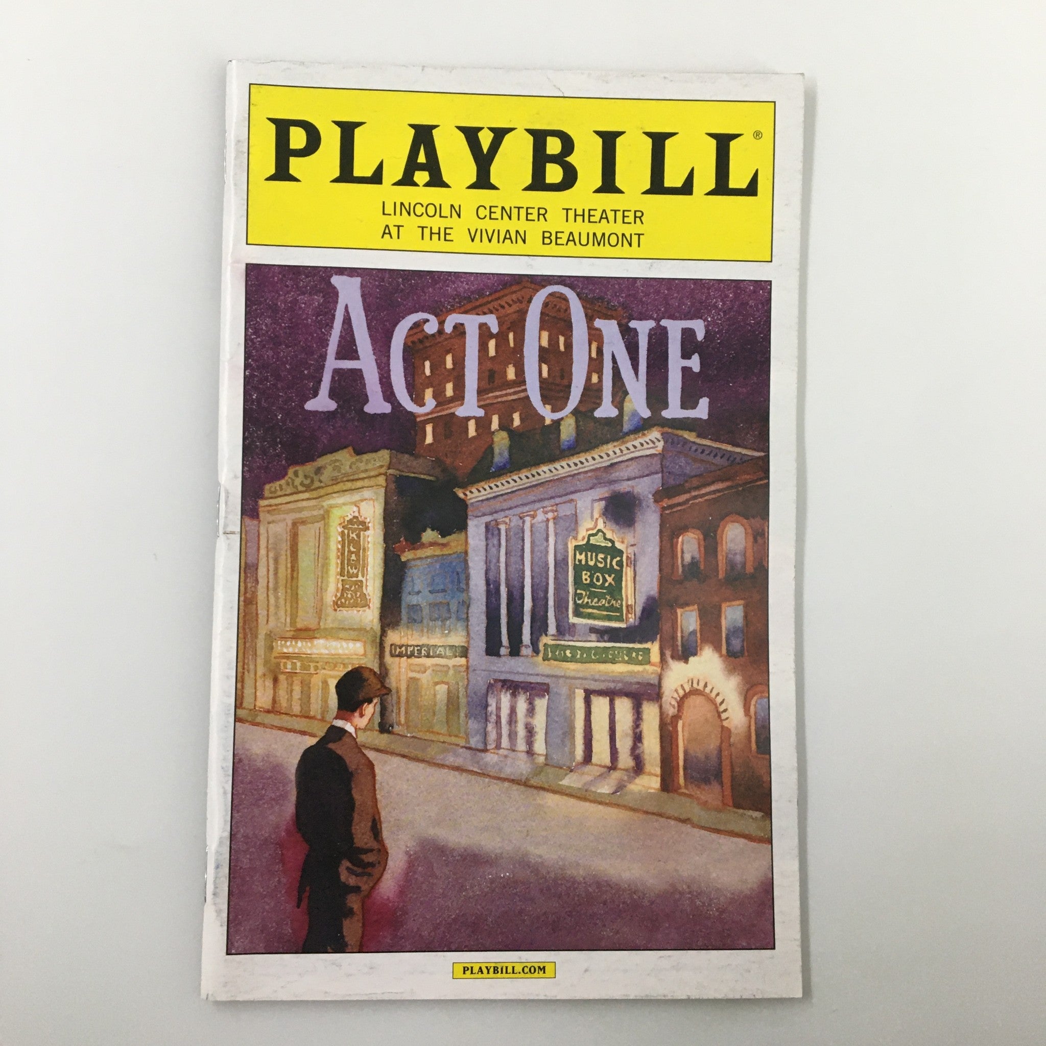 2014 Playbill Lincoln Center Theater at Vivian Beaumont Act One by James Lapine