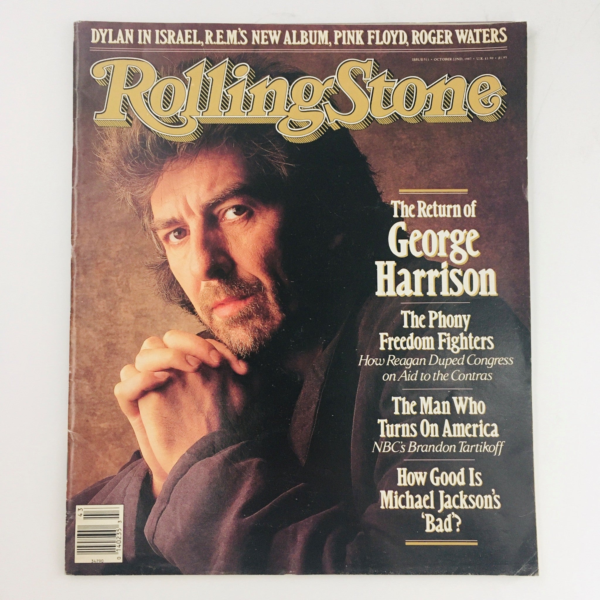 Rolling Stone Magazine Issue 511 October 22 1987 George Harrison, No Label