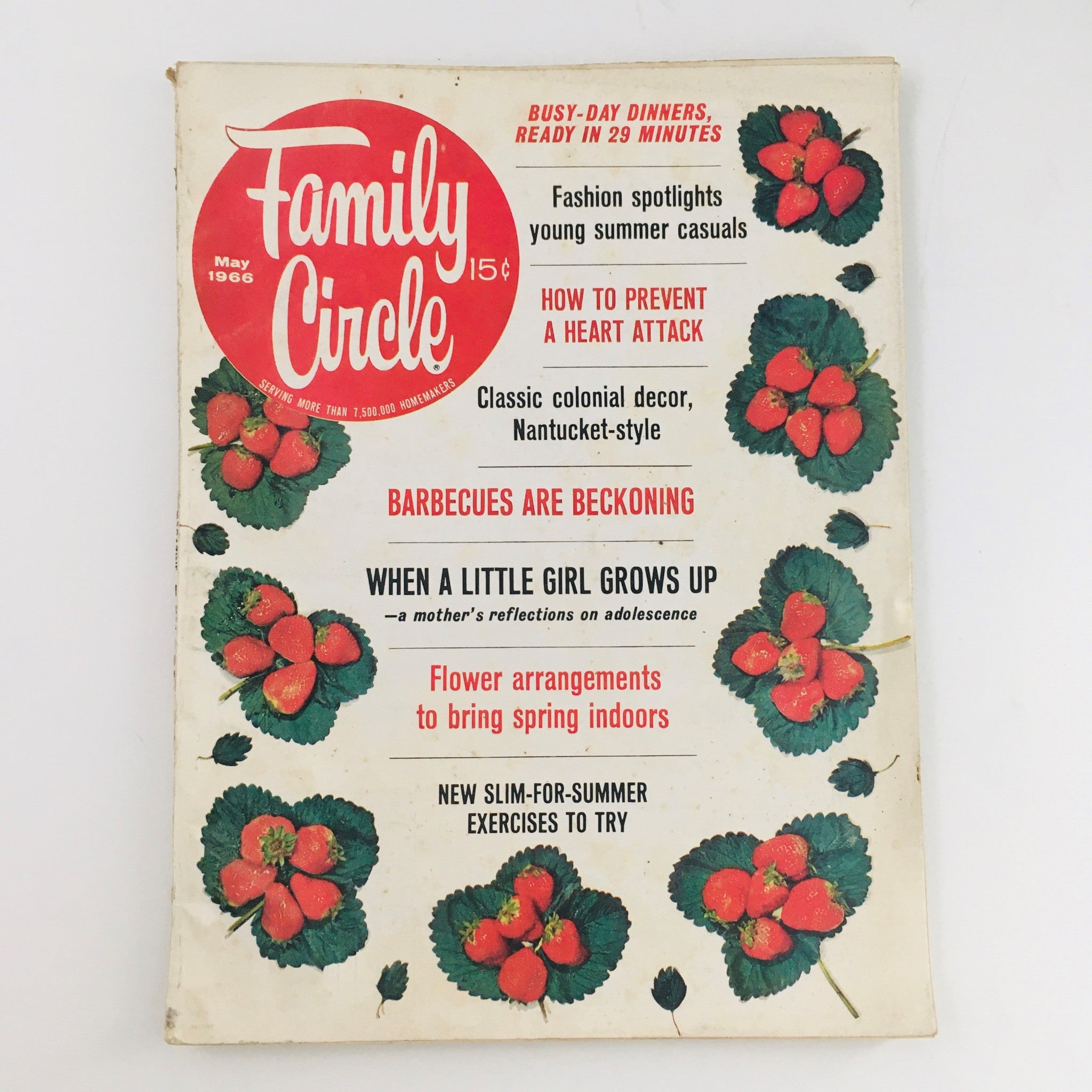 Family Circle Magazine May 1966 How To Prevent A Heart Attack, No Label