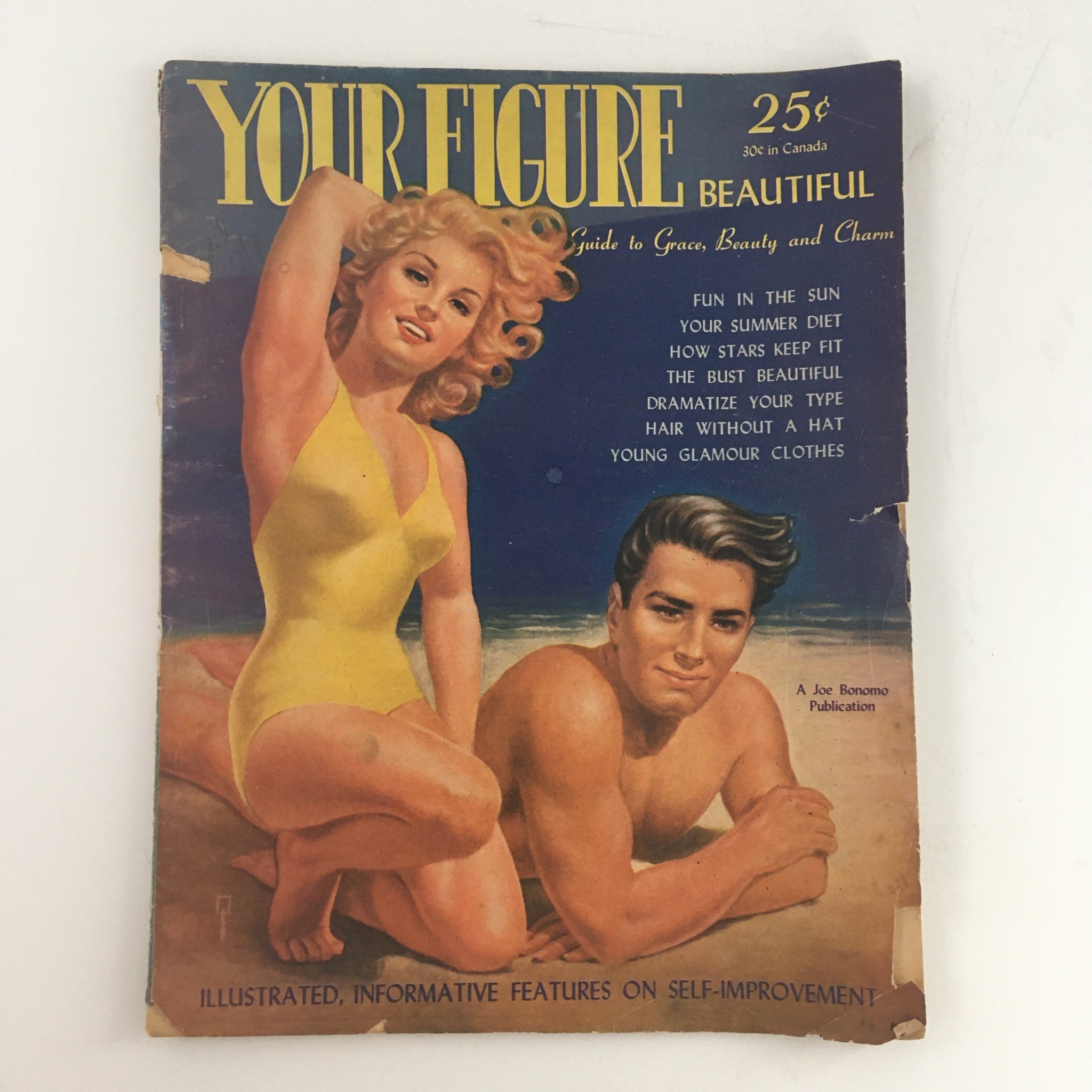 Your Figure Beautiful Magazine 1945 Informative Features on Self-Improvement