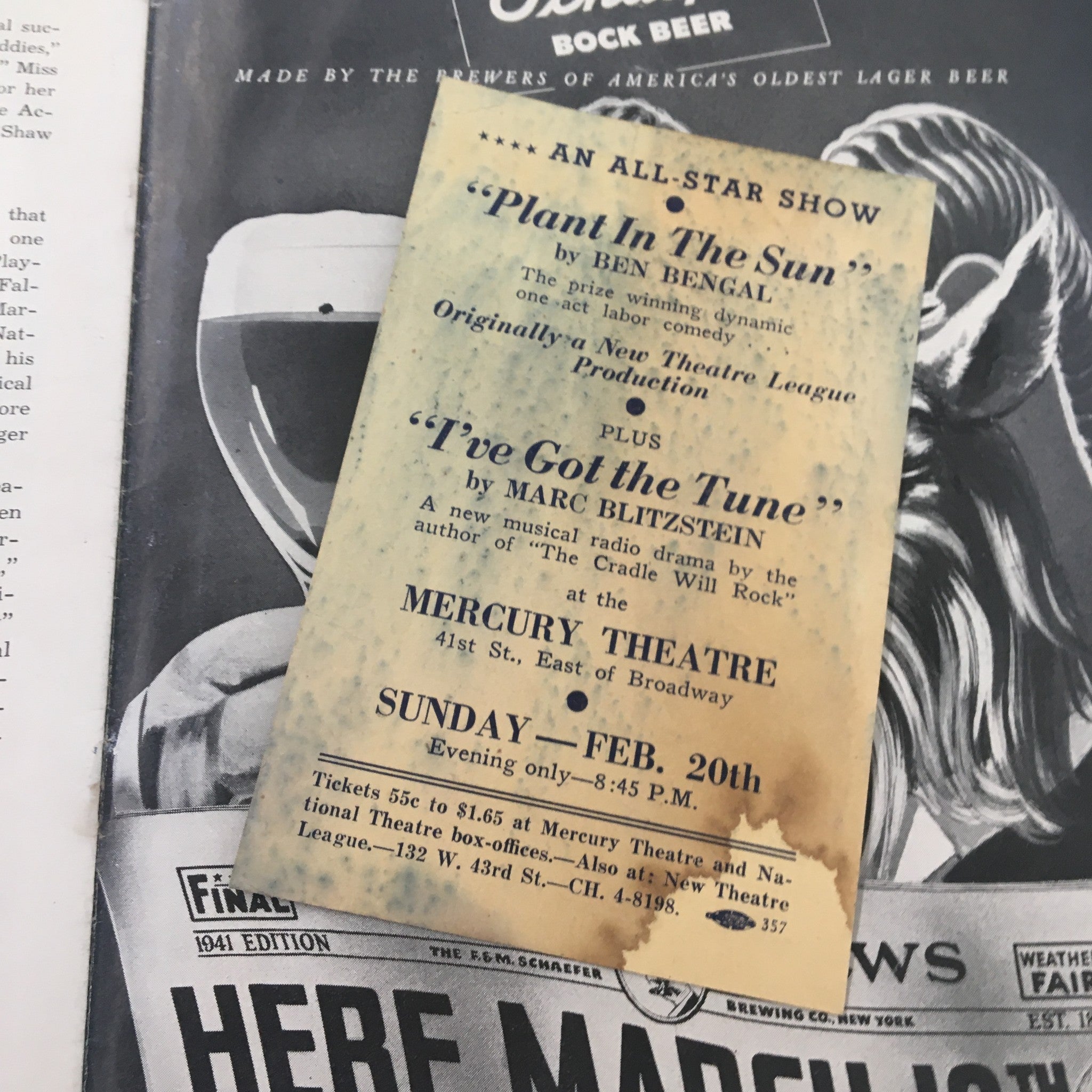 1941 Playbill Morosco Theatre Jane Cowl Old Acquaintance by John Van Druten