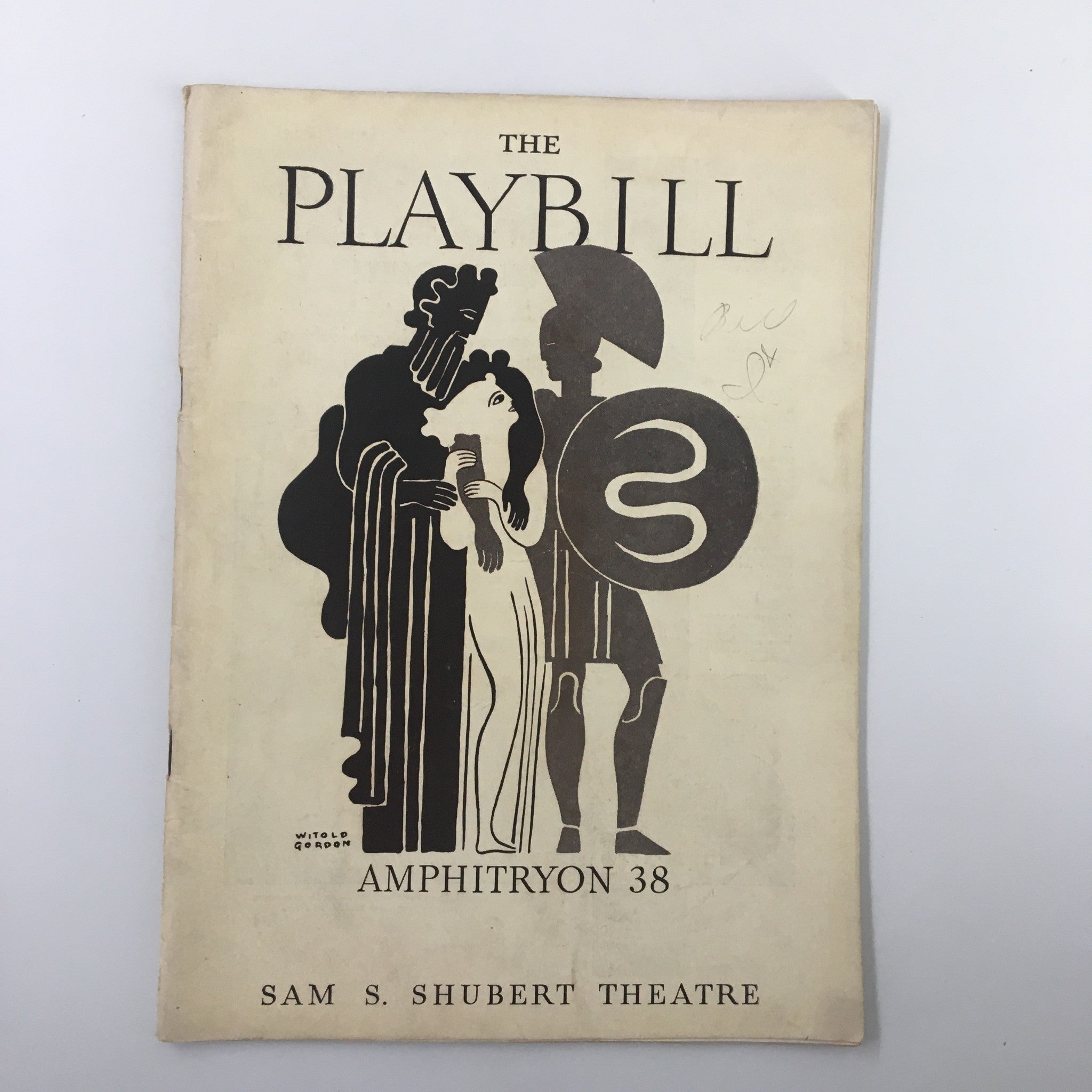 1937 Playbill Sam S. Shubert Theatre Alfred Lunt and Lynn Fontanne Amphitryon 38