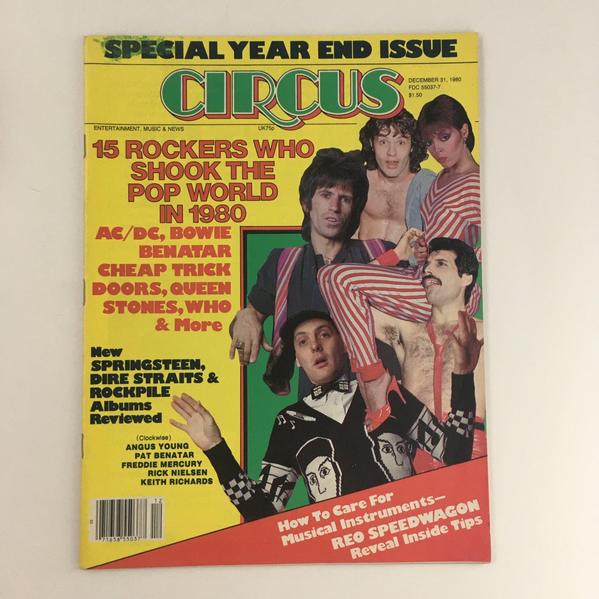 Circus Magazine December 31 1980 Freddie Mercury & David Bowie Feature, No Label