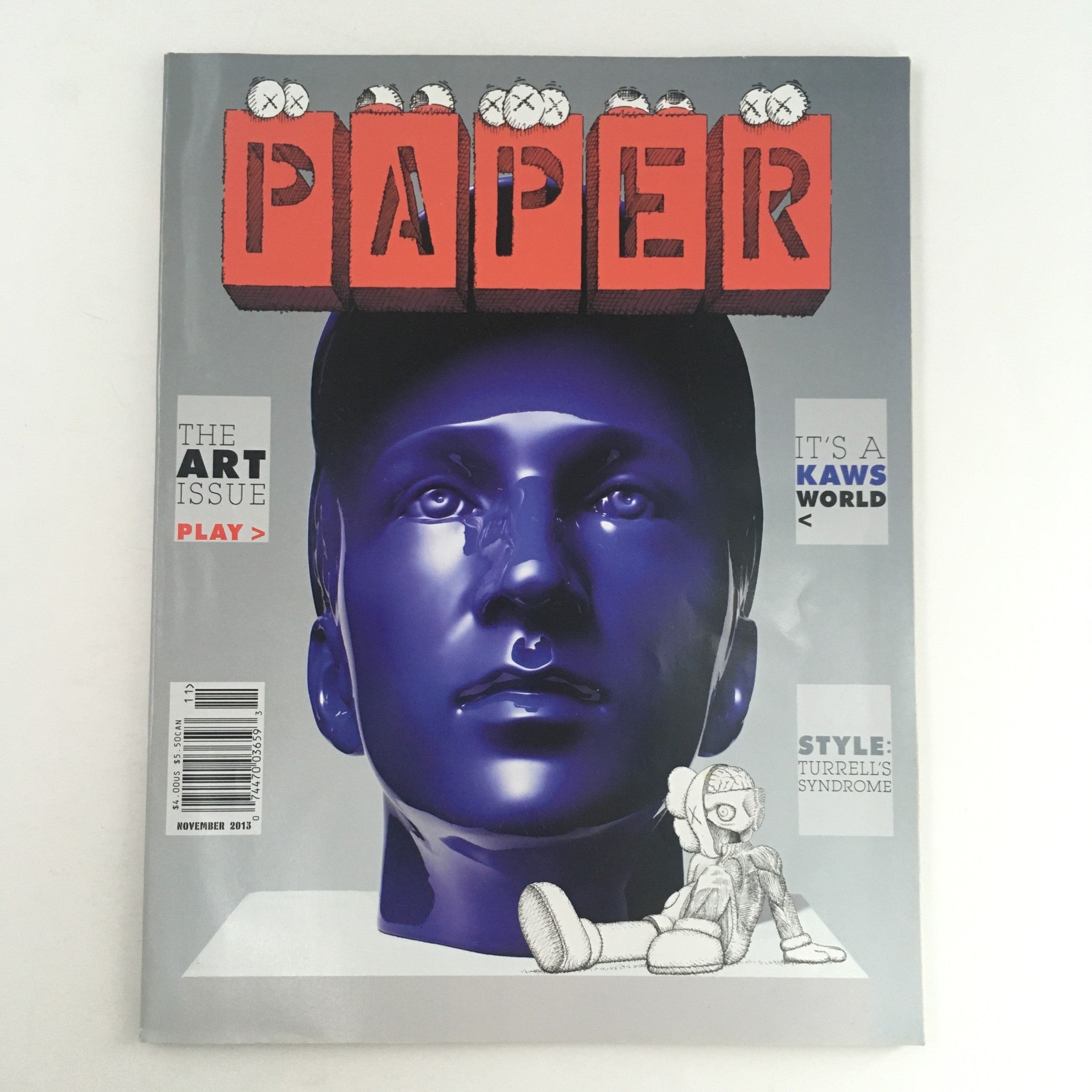 Paper Magazine November 2013 The Art Issue & It's A Kaws World, No Label