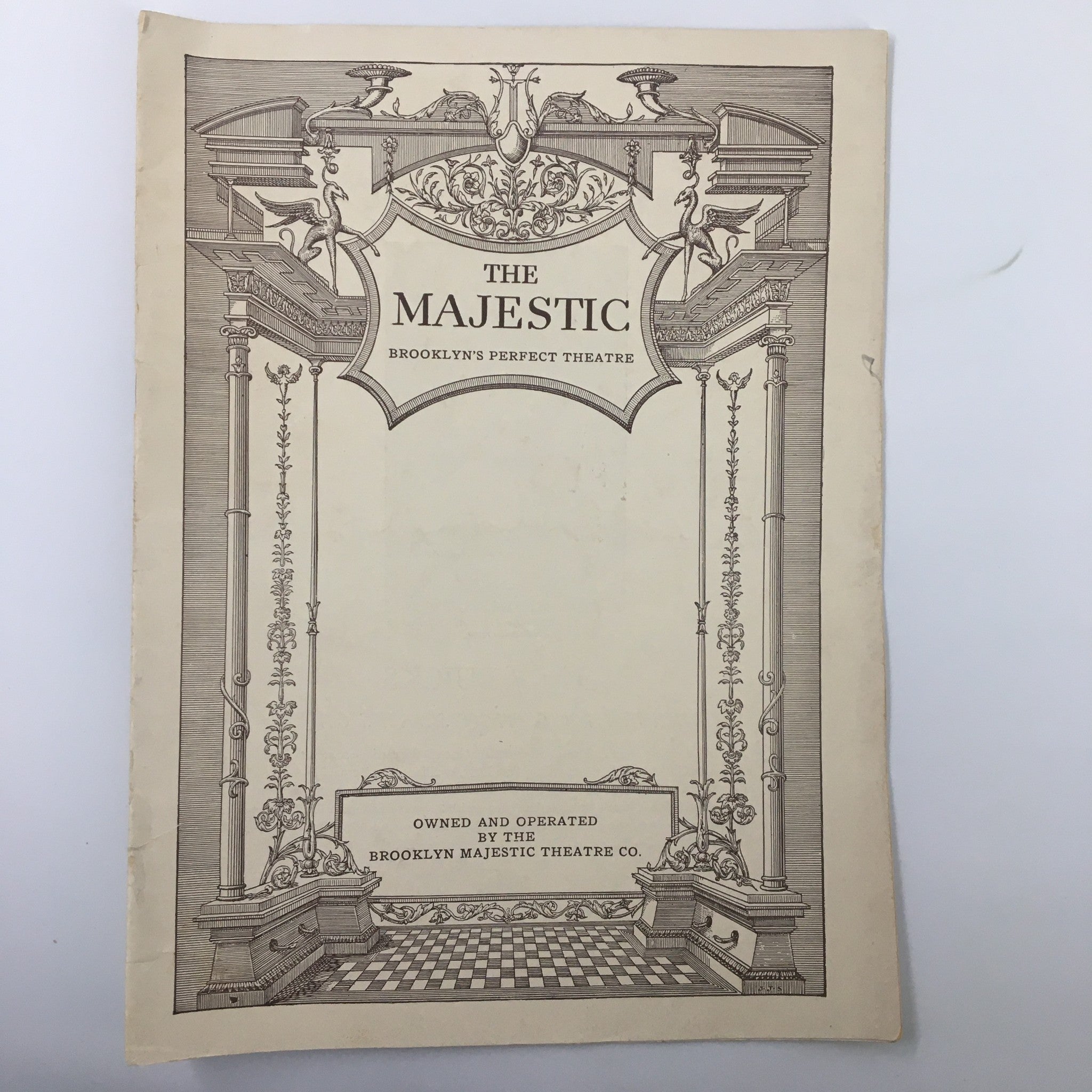 1933 The Majestic Brooklyn's Perfect Theatre Dinner at Eight by Blanche Ring