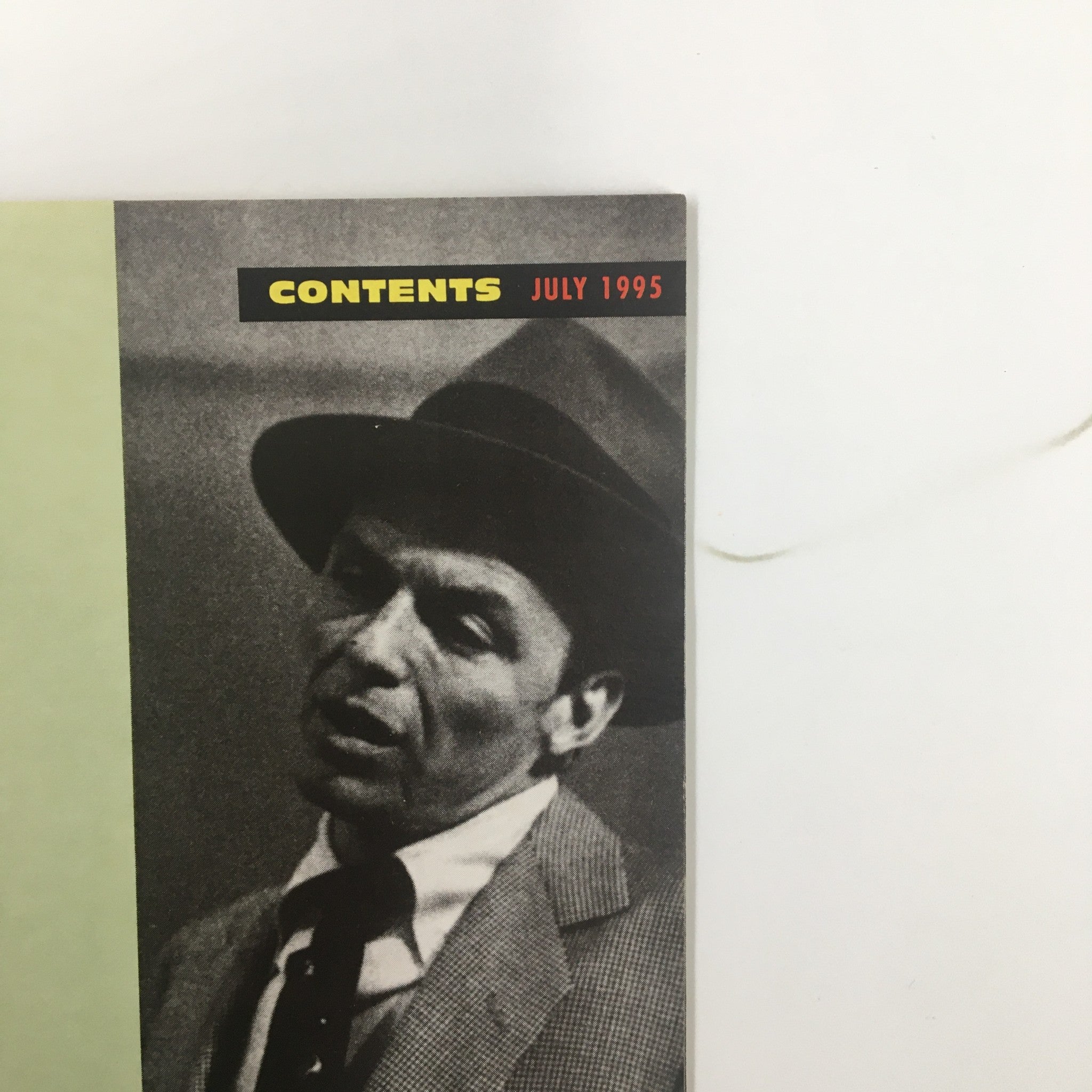 1995 Stagebill Carnegie Hall His Way The King of Popular Culture Frank Sinatra