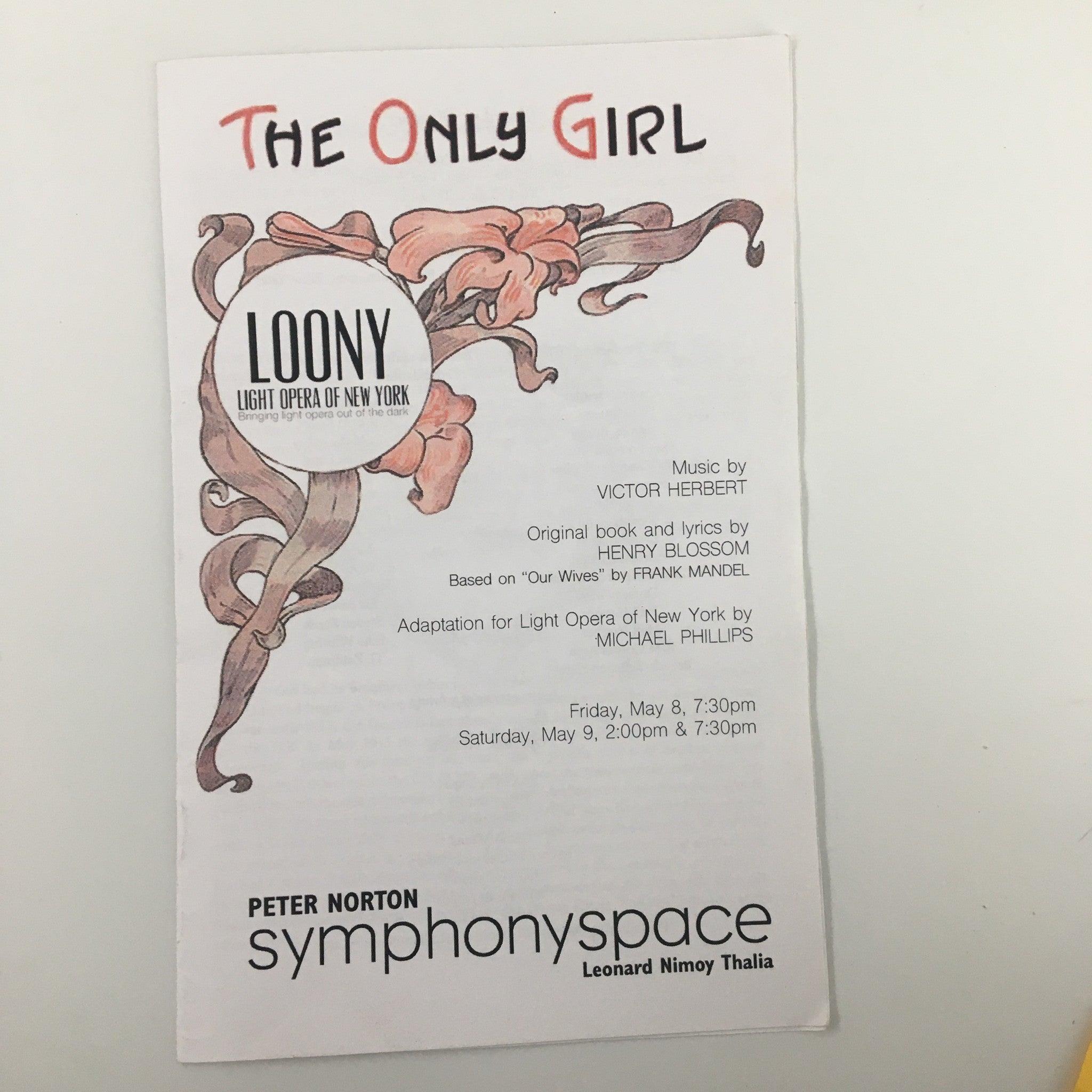 2015 Peter Norton Symphonyspace The Only Girl by Michael Phillips