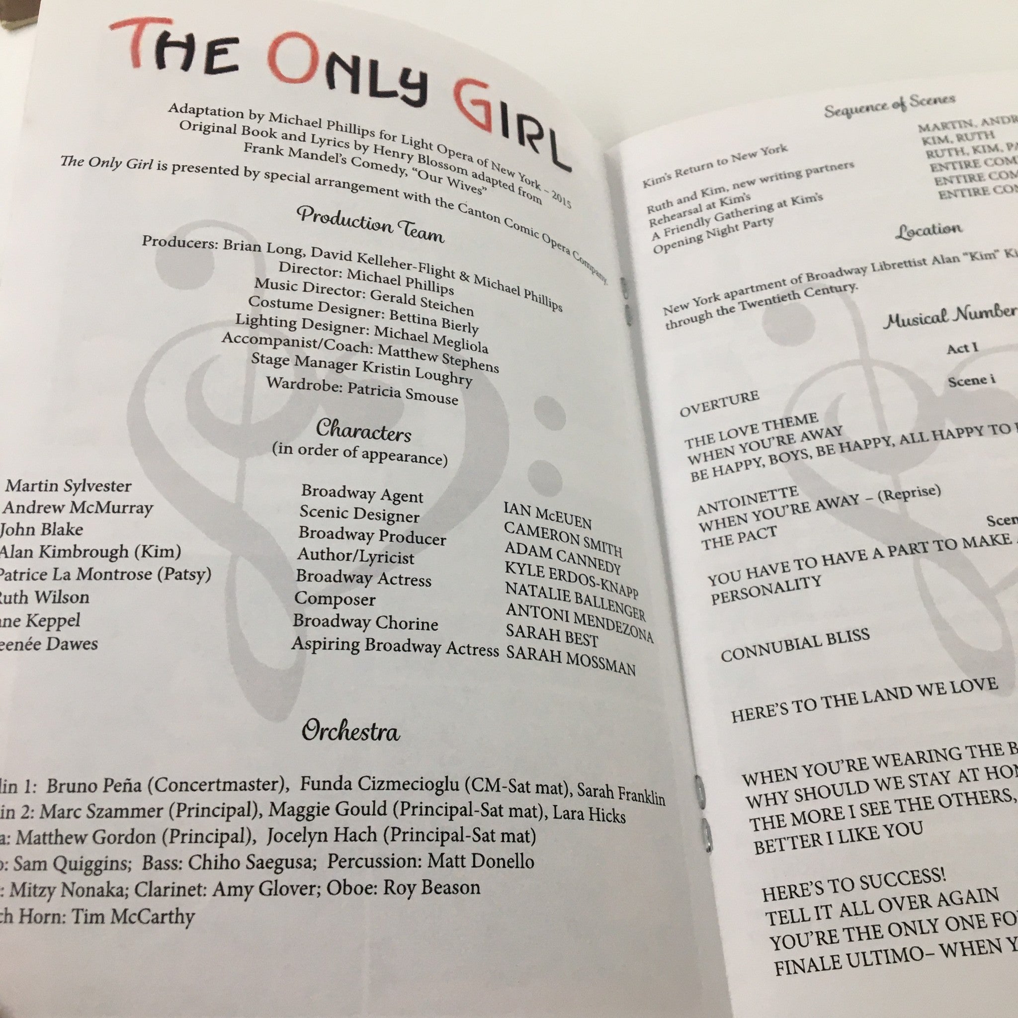 2015 Peter Norton Symphonyspace The Only Girl by Michael Phillips