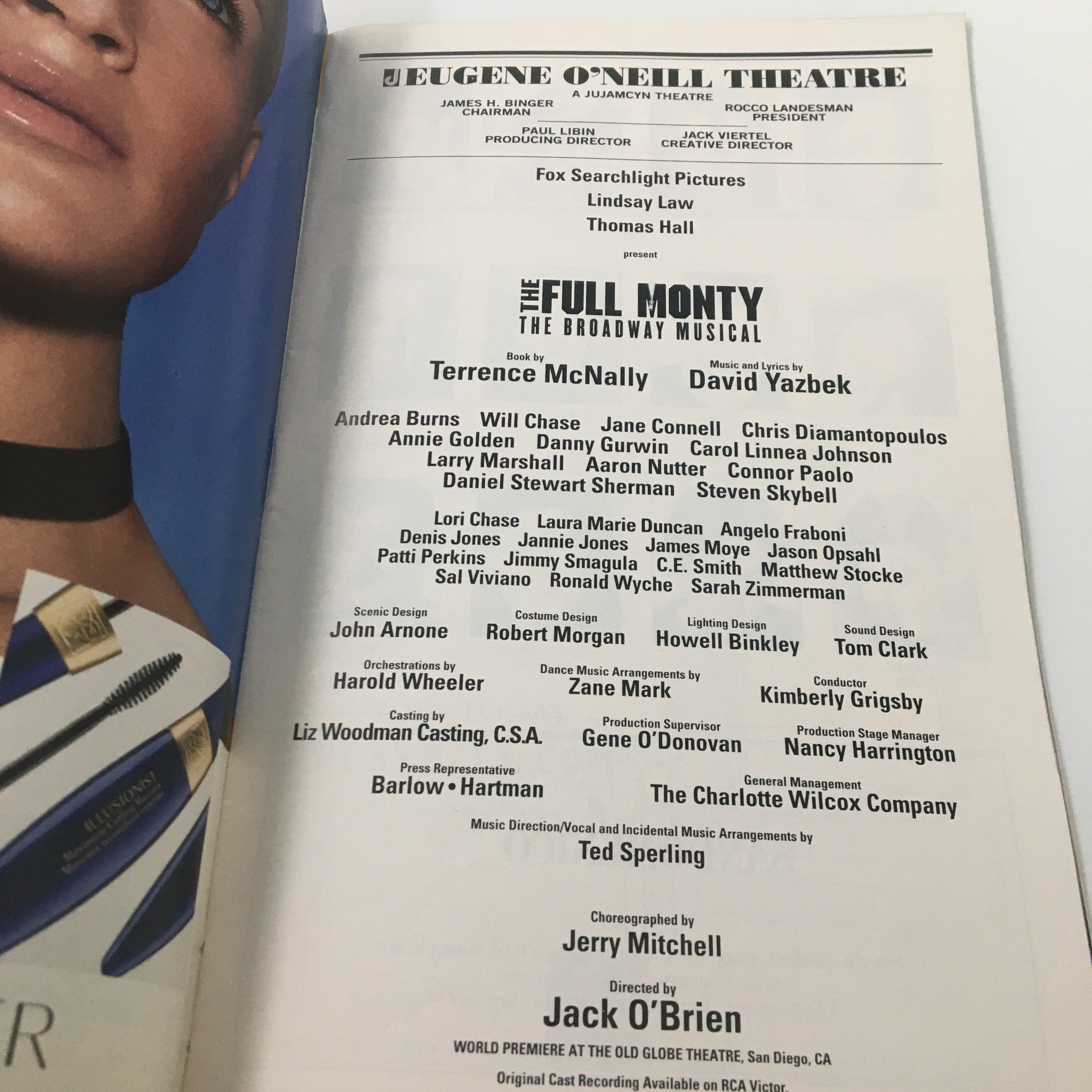 2002 Playbill Eugene O'Neill Theatre The Full Monty by Jack O'Brien VG