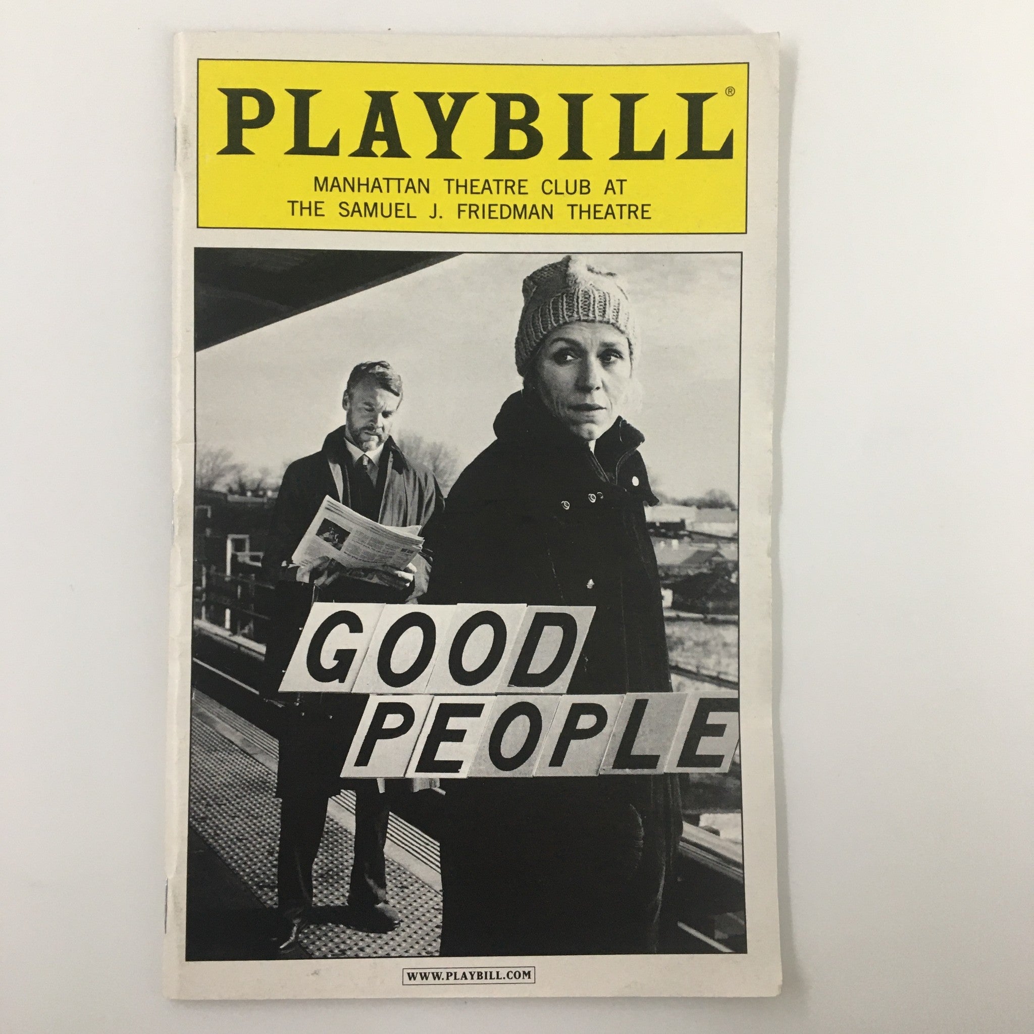 2011 Playbill Samuel J. Friedman Theatre Good People by David Lindsay-Abaire VGR