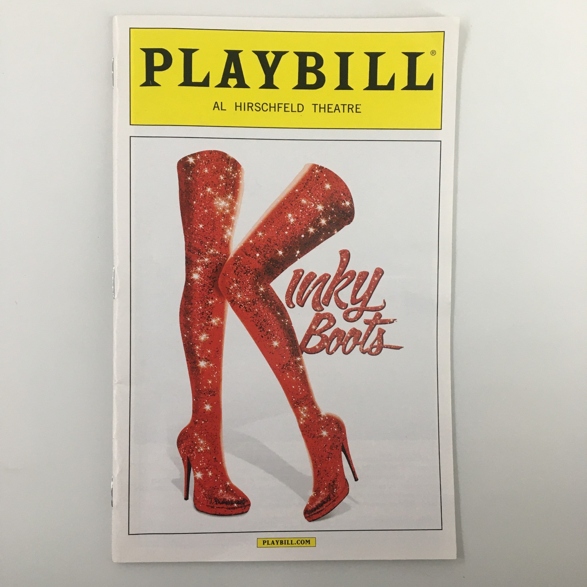 2014 Playbill Al Hirschfeld Theatre Kinky Boots by Harvey Fierstein VG