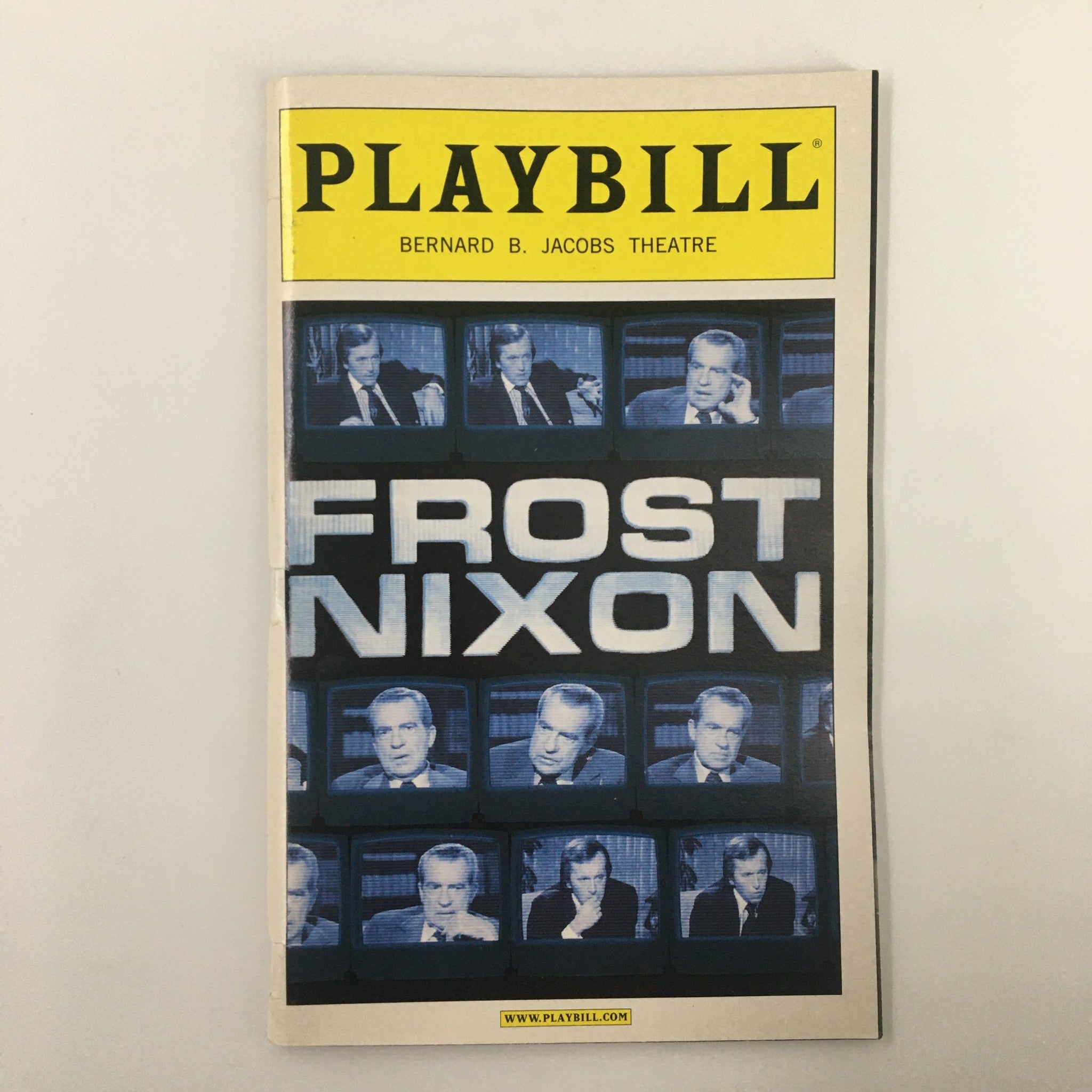 2007 Playbill Bernard B. Jacobs Theatre Michael Sheen in Frost Nixon VG