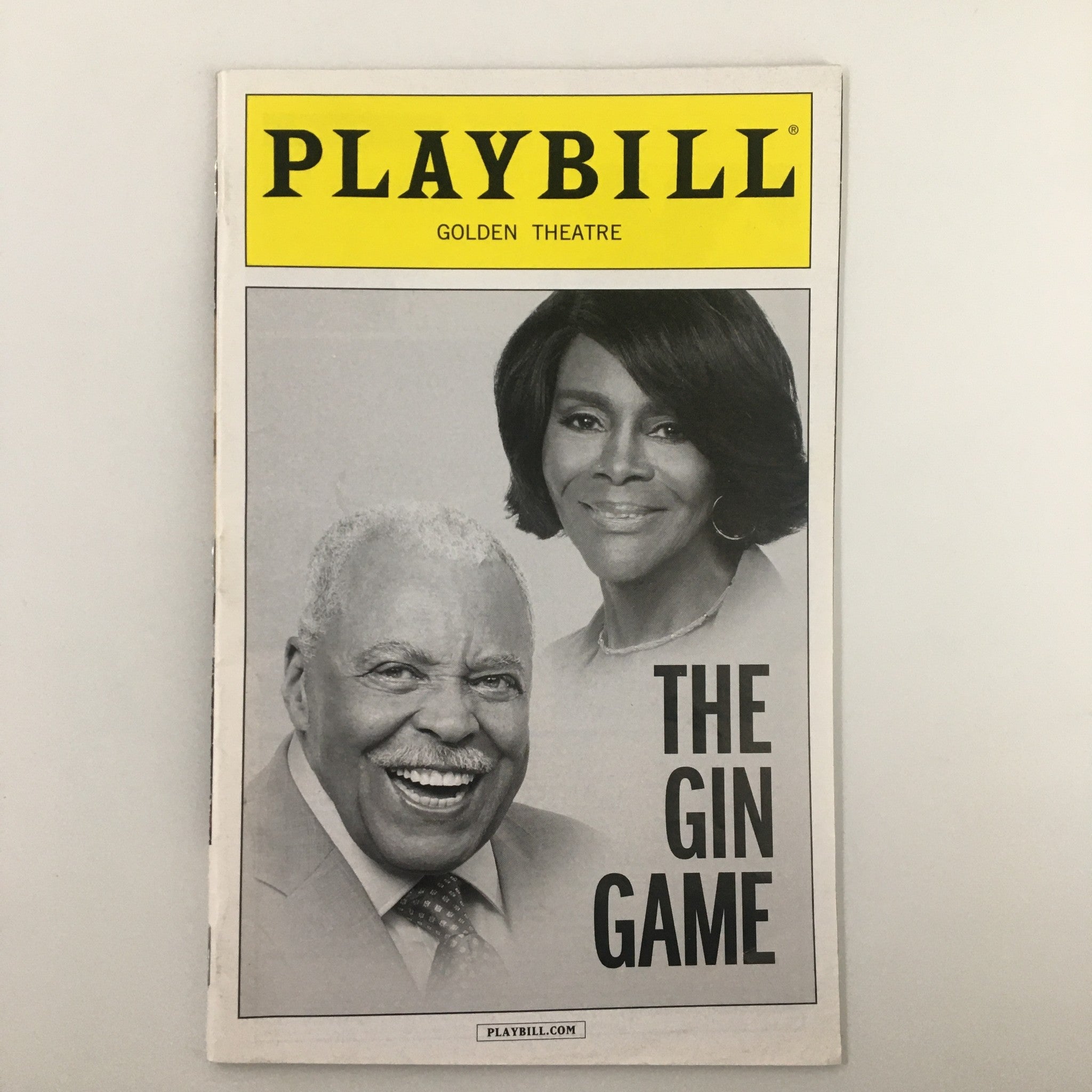 2015 Playbill Golden Theatre James Earl Jones, Cicely Tyson in The Gin Game VG