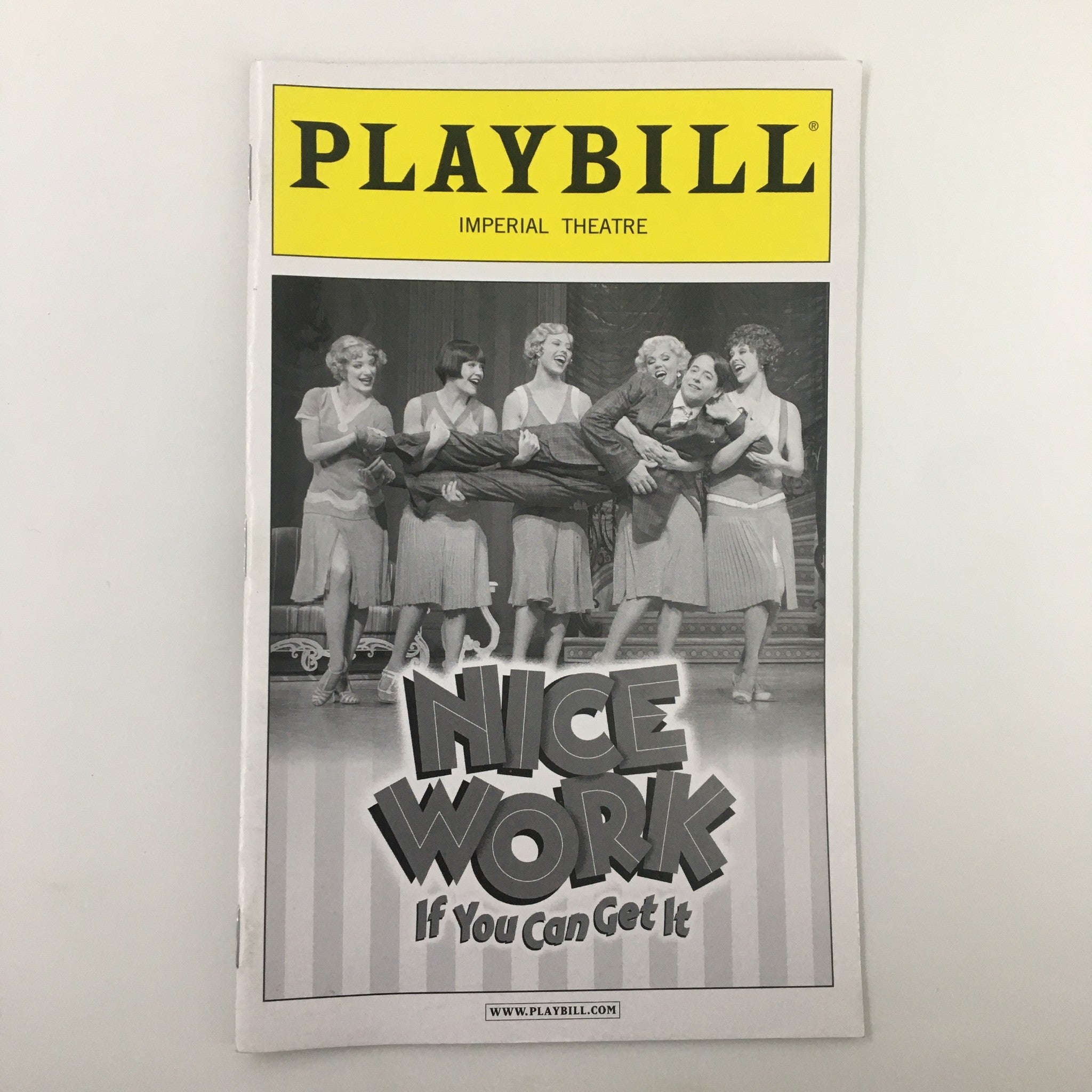 2013 Playbill Imperial Theatre Matthew Broderick in Nice Work If You Can Get It