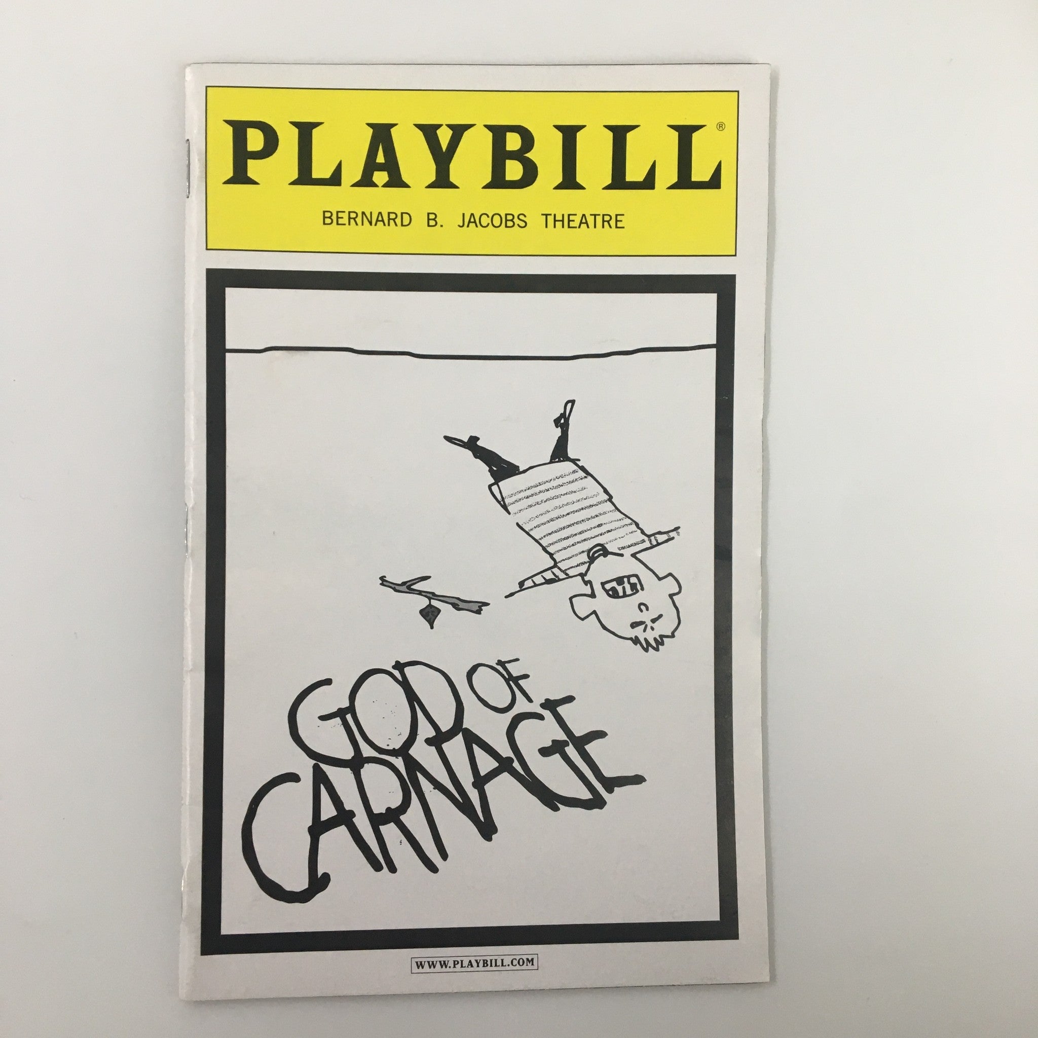 2009 Playbill Bernard B. Jacobs Theatre God of Carnage by Yasmina Reza VG