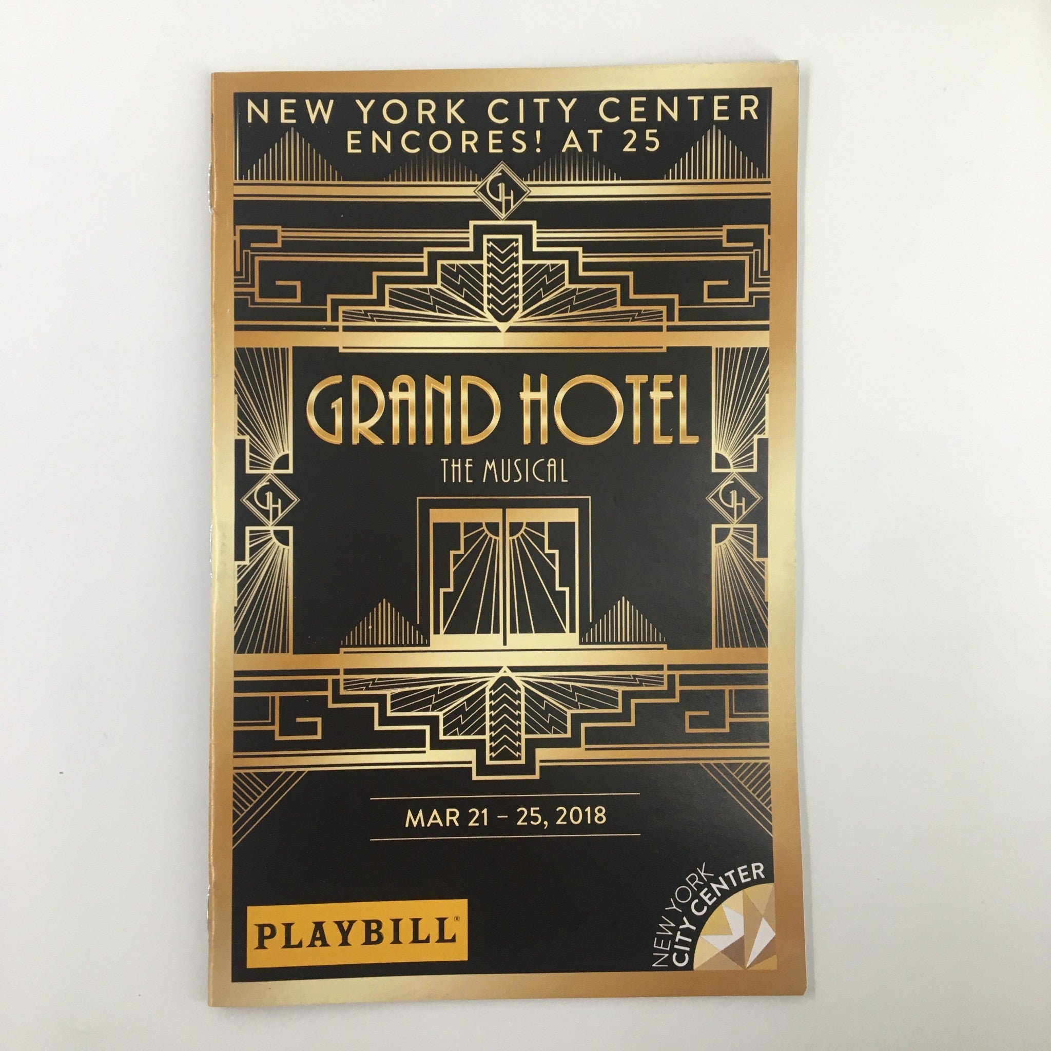 2018 Playbill New York City Center Grand Hotel The Musical by Josh Rhodes VG