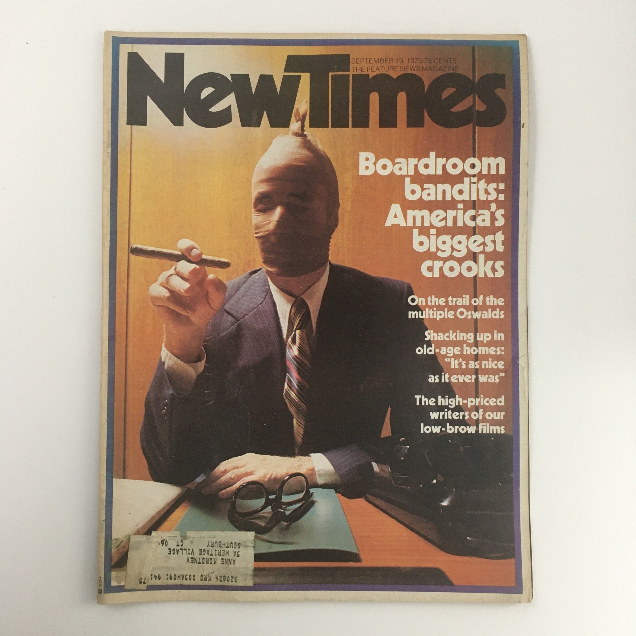 New Times Magazine September 19 1975 Boardroom Bandits America's Biggest Crooks