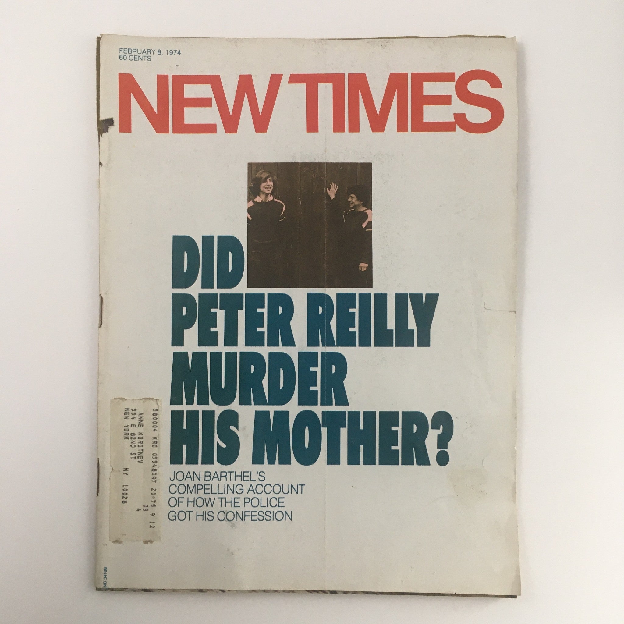 New Times Magazine February 8 1974 Peter Reilley & Joan Barthel Feature