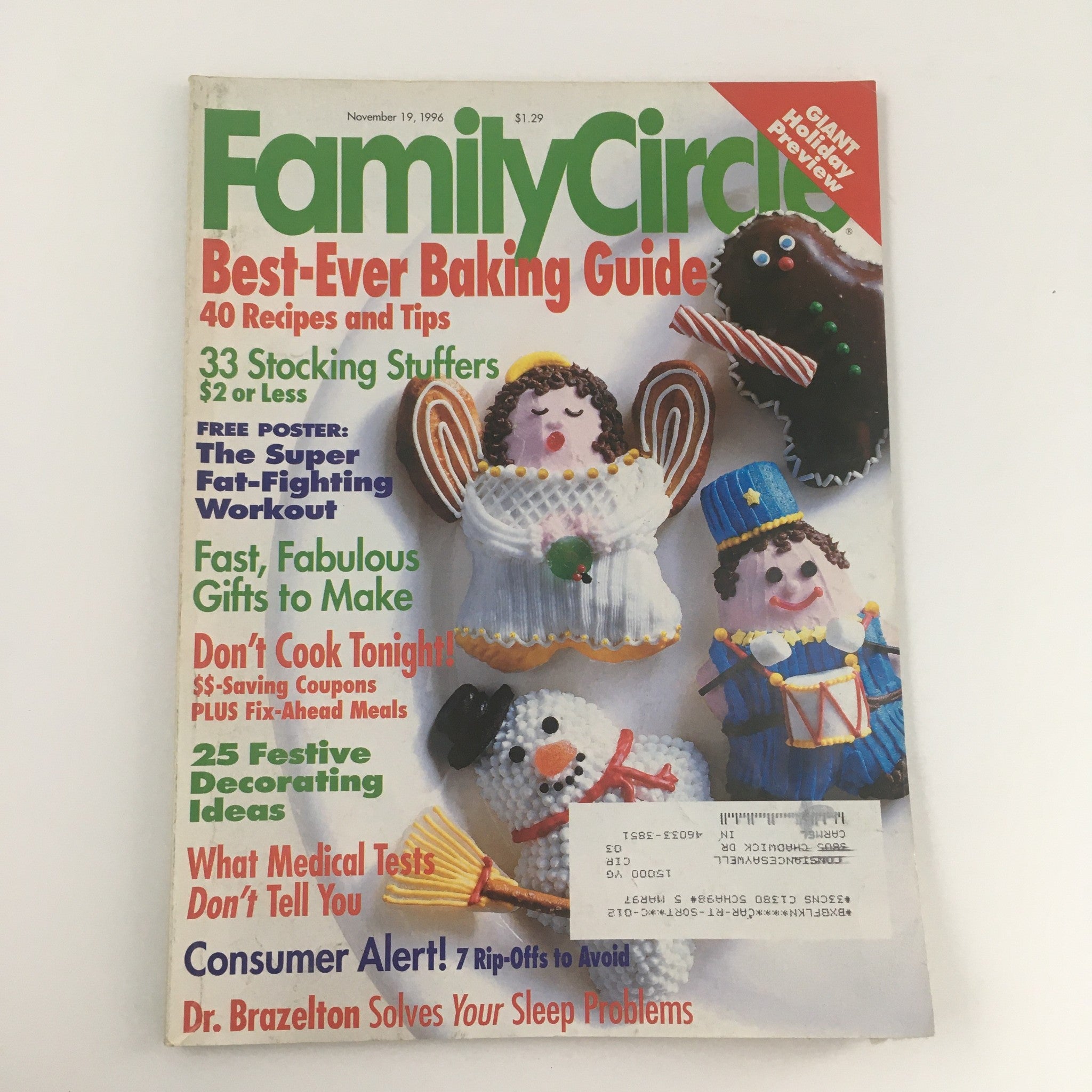 Family Circle Magazine November 19 1996 The Super Fat-Fighting Workout Feature