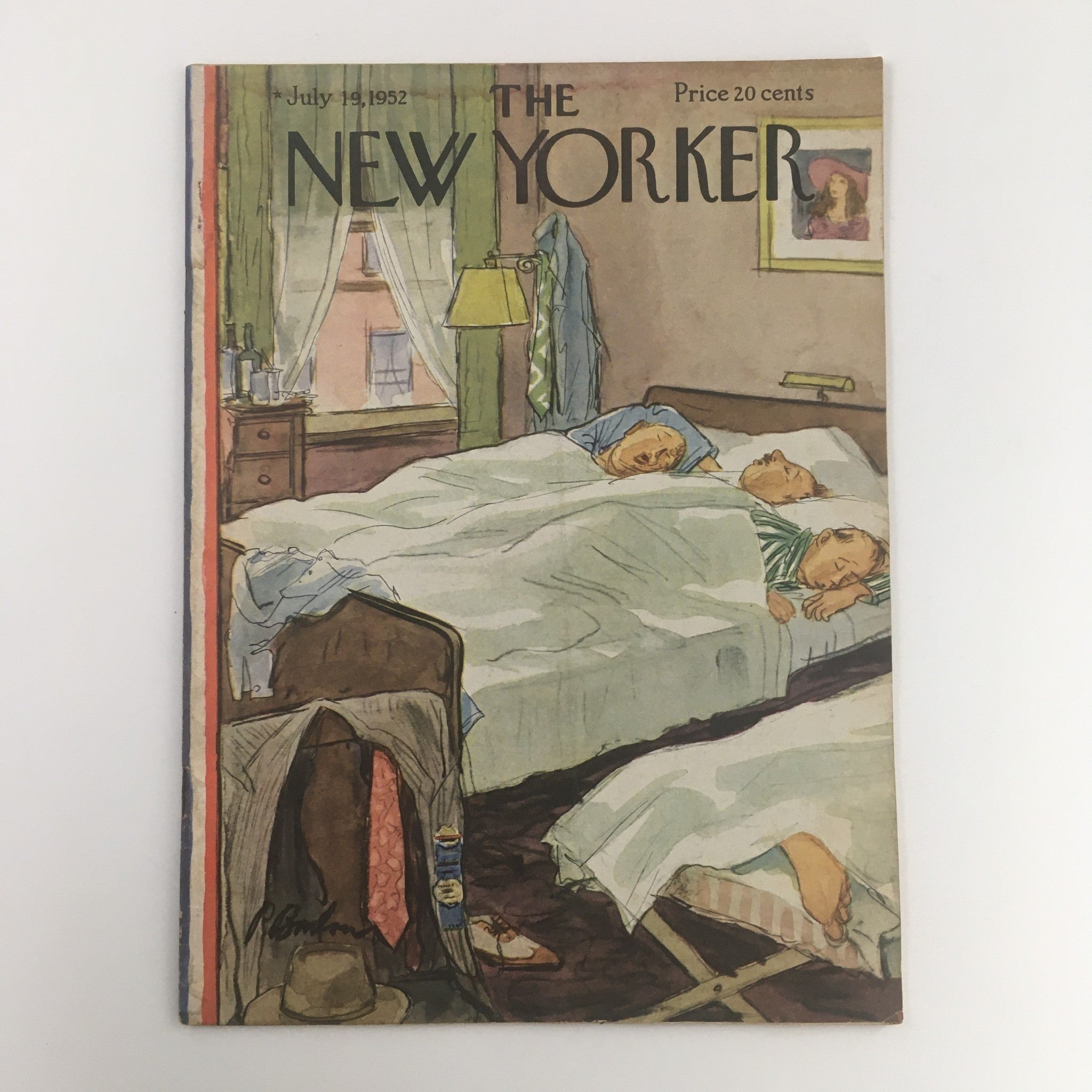 The New Yorker July 19 1952 Full Magazine Theme Cover Perry Barlow, No Label