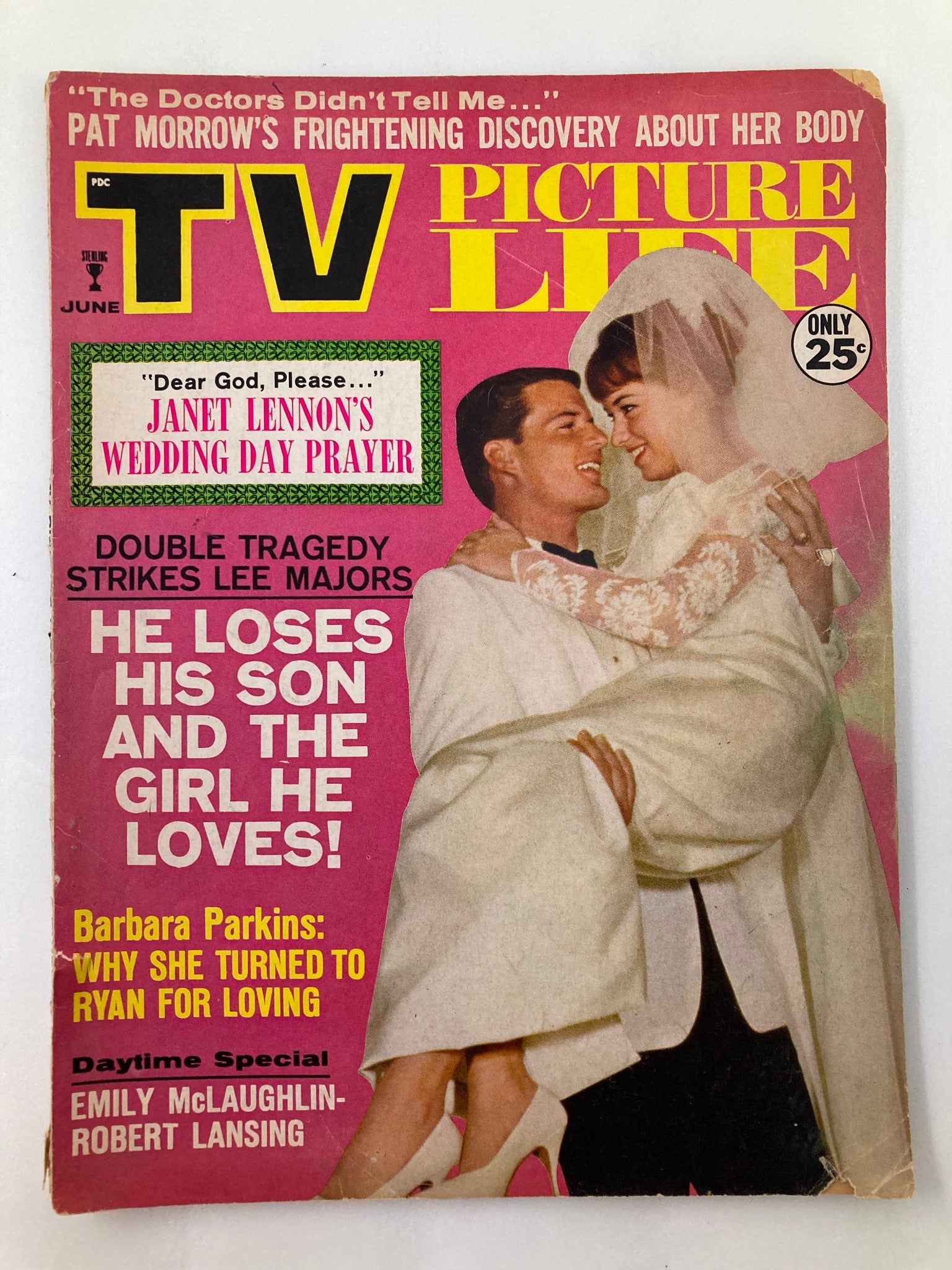 VTG TV Picture Life Magazine June 1966 Vol 11 #6 Emily & Robert Lansing No Label