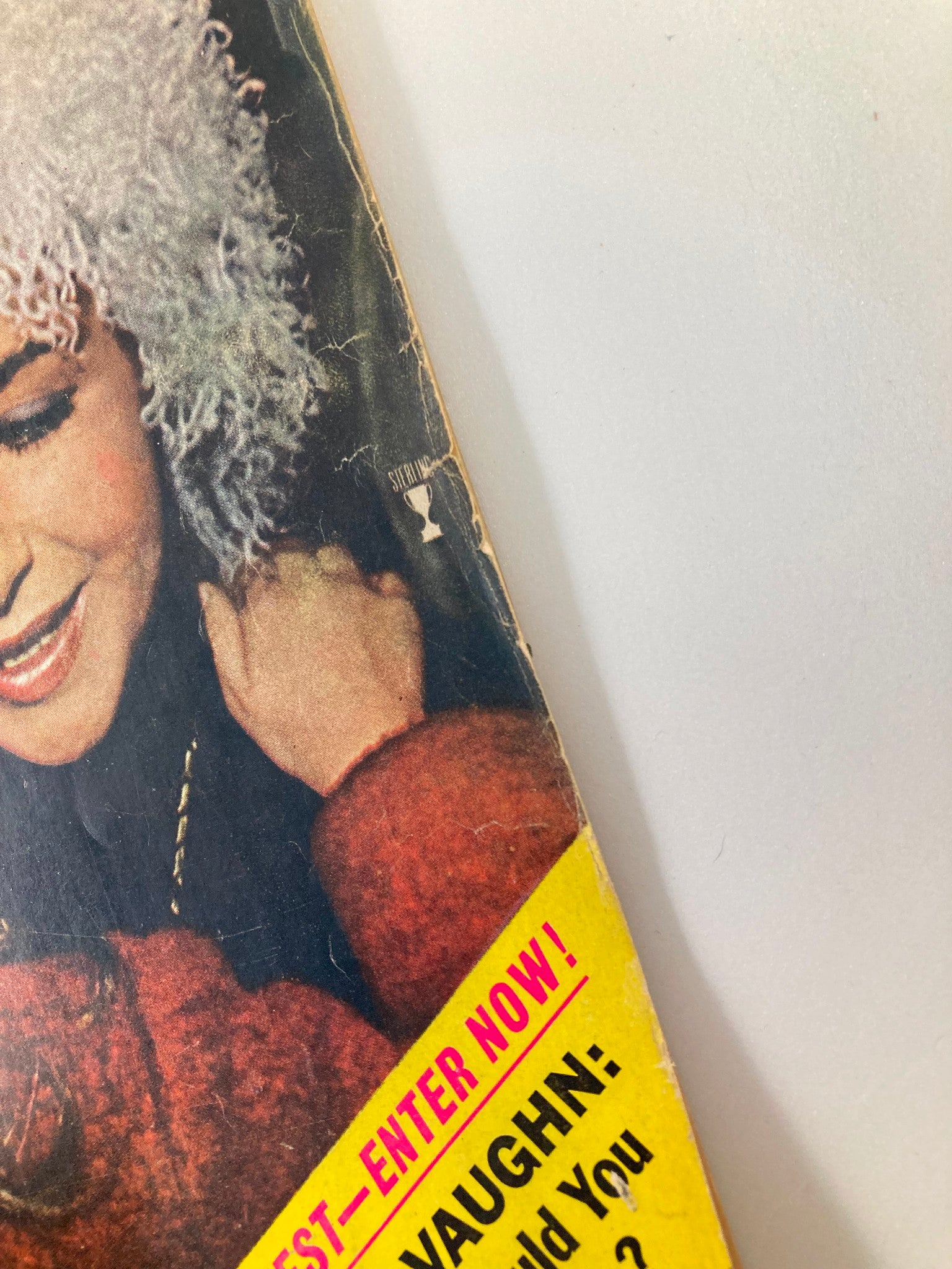 Close-up of the cover of 'VTG Photo Screen Magazine February 1966 Vol 1 #3 Elizabeth Taylor No Label' featuring Elizabeth Taylor, highlighting the vintage magazine's charm.