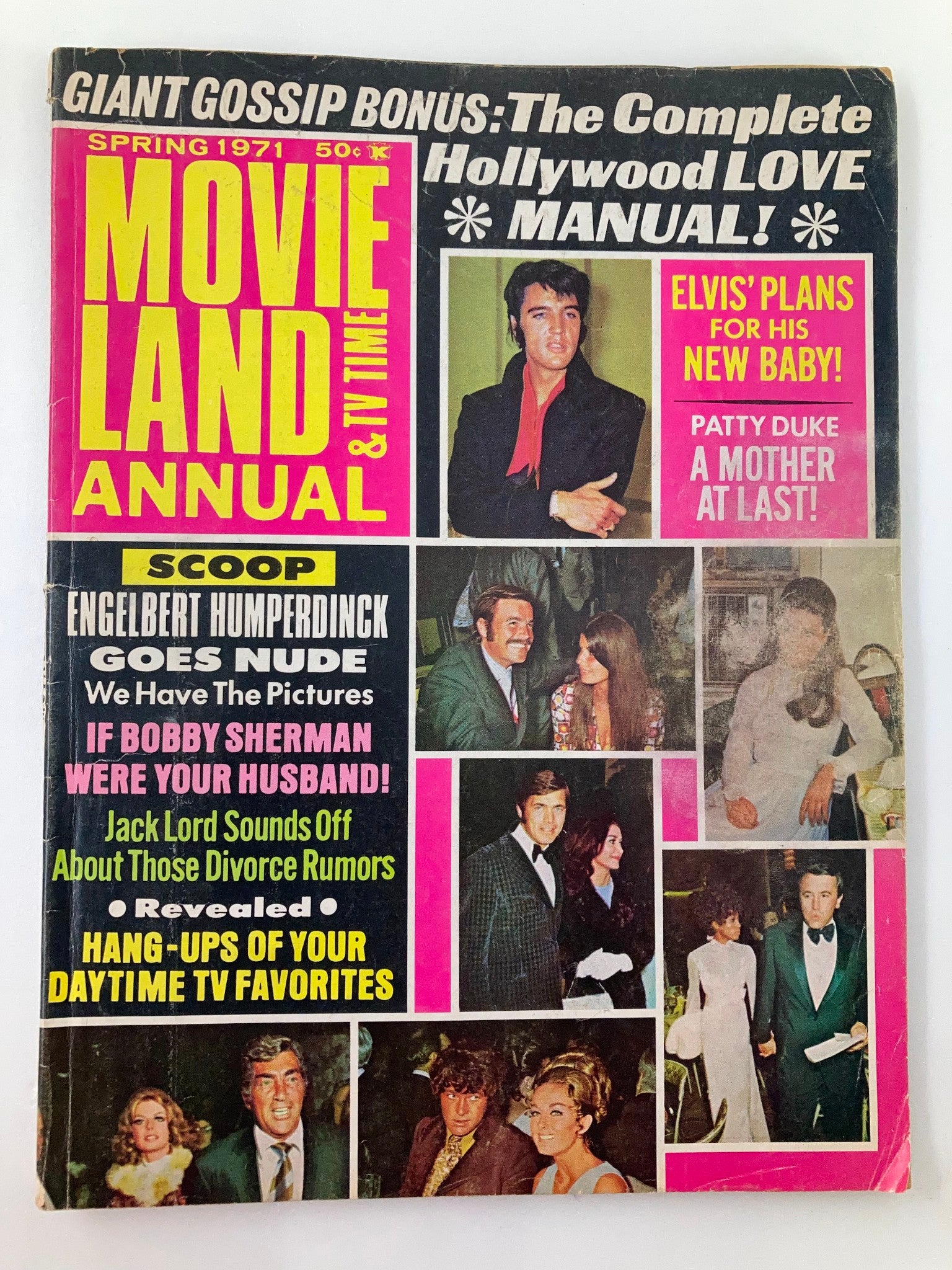 VTG Screenland Magazine Spring 1971 Elvis Presley Engelbert Humperdinck No Label