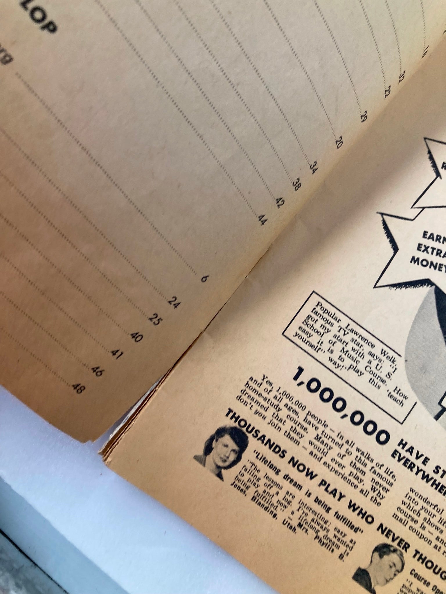 Interior page of VTG Hep Cats Magazine July 1960, showing the table of contents and a vintage advertisement. Highlights the nostalgic 1960s pop culture.