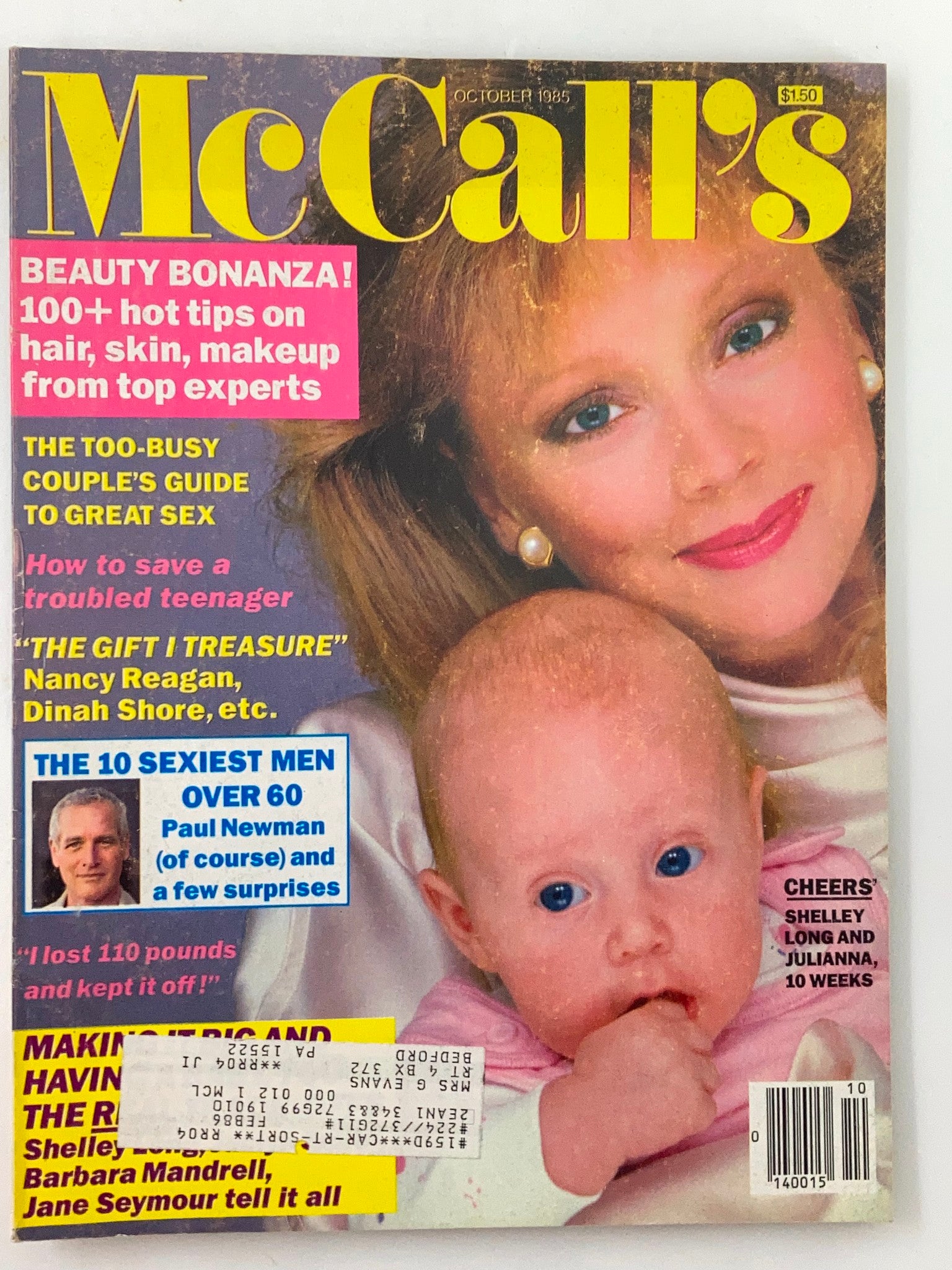 VTG McCall's Magazine October 1985 Vol 113 #1 Shelley Long and Julianna