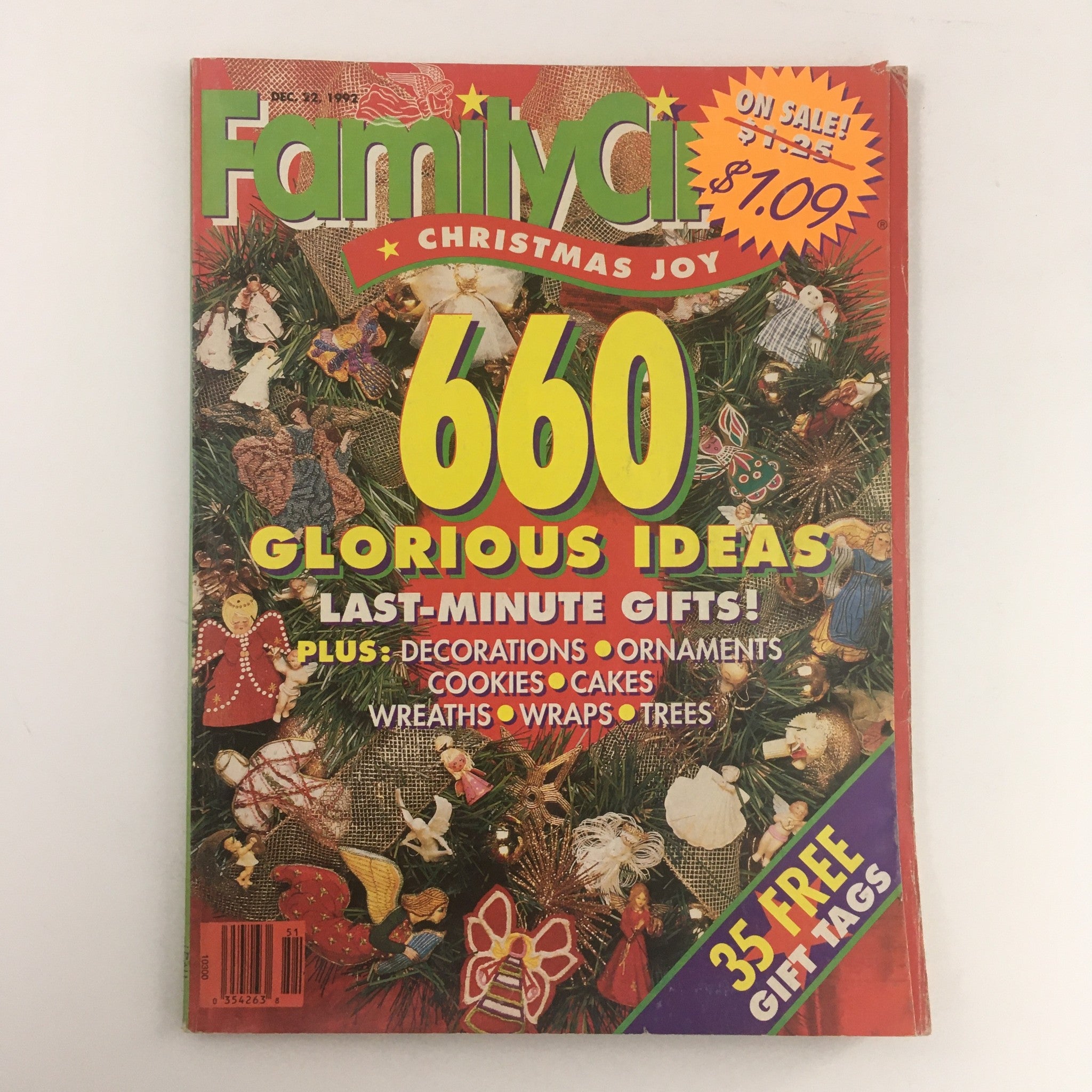 Family Circle Magazine December 22 1992 660 Glorious Ideas Last-Minute Gifts