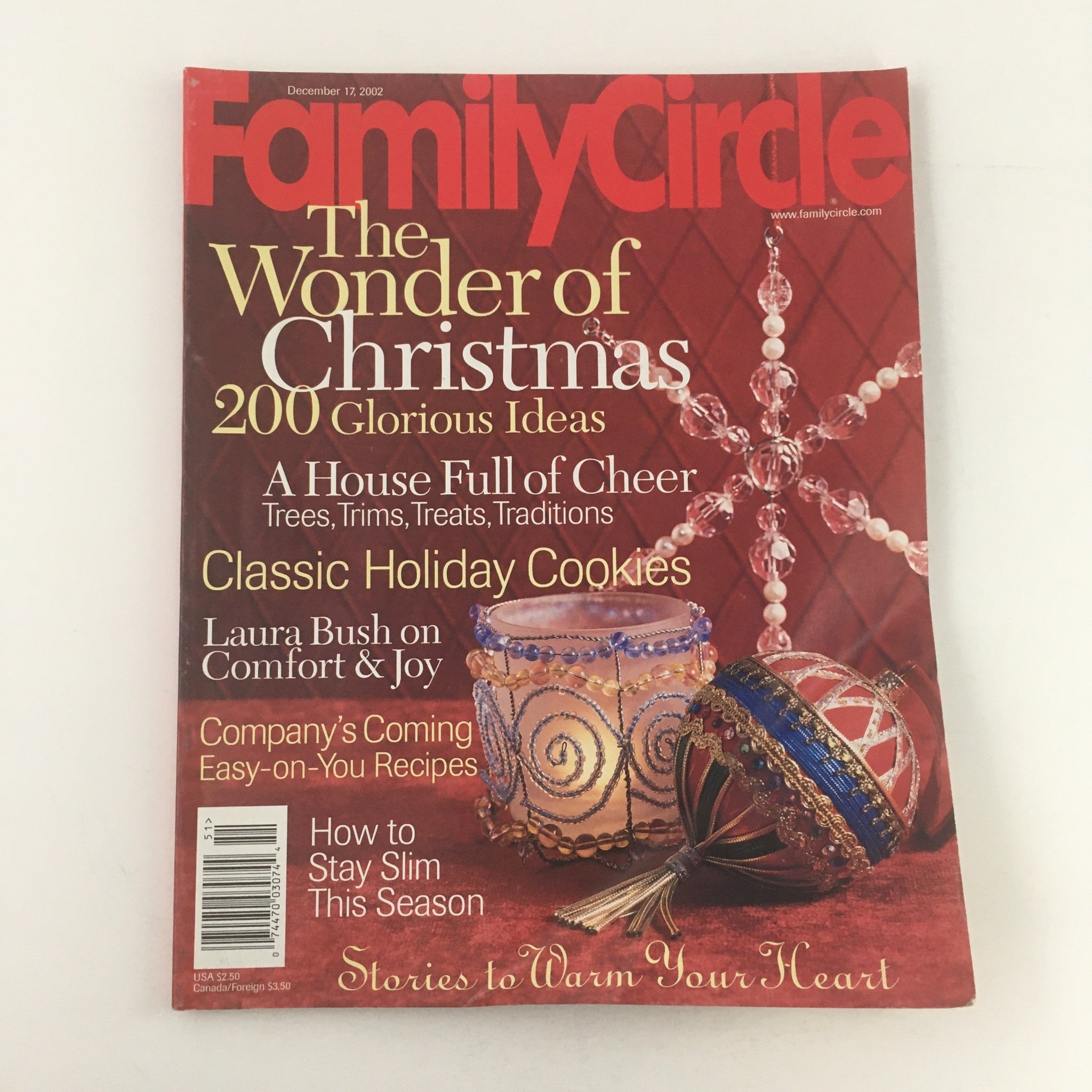 Family Circle Magazine December 17 2002 The Wonder of Christmas 200 Ideas