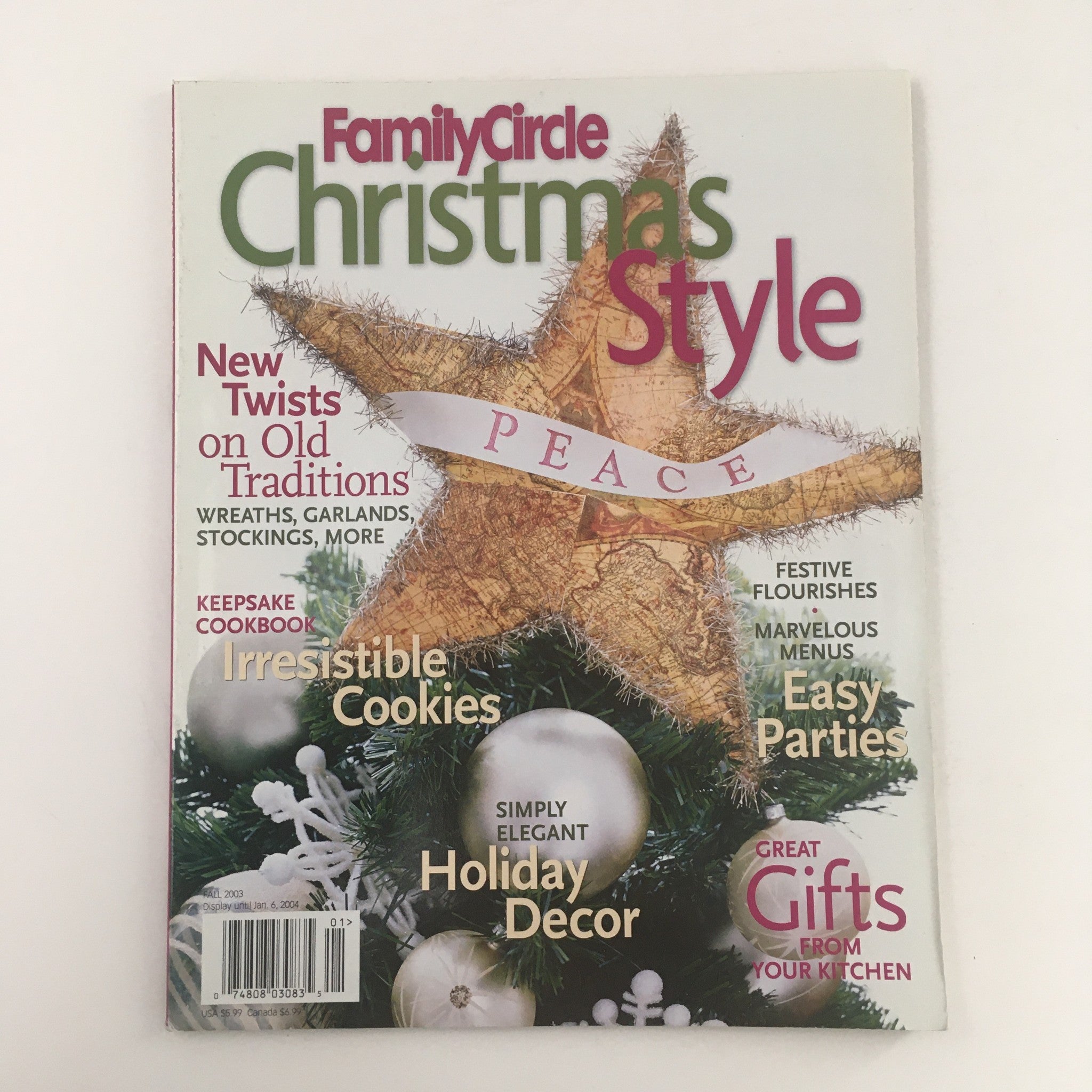 Family Circle Magazine Fall 2003 Christmas Style & Holiday Decor, No Label