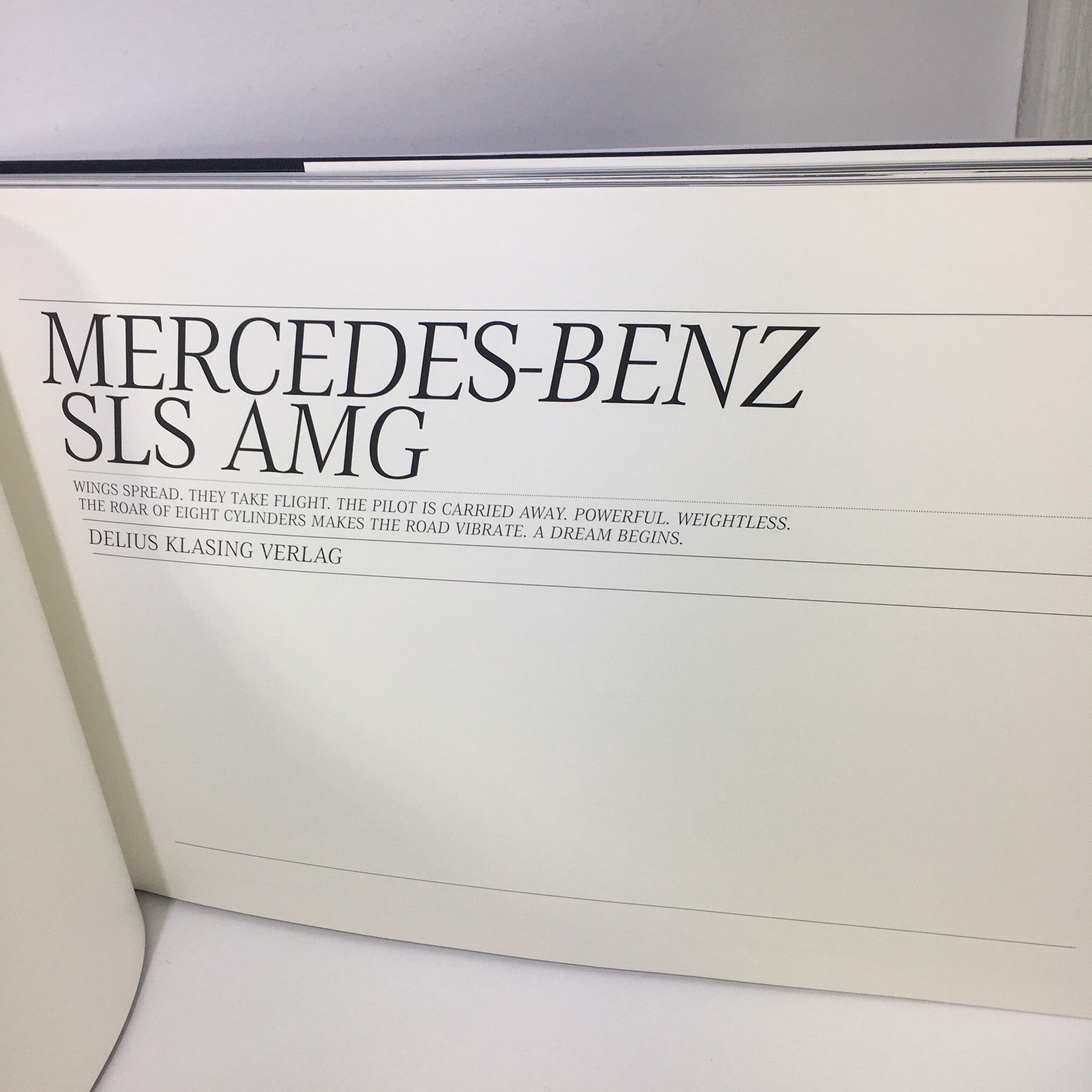 Delius Klasing Verlag Mercedes-Benz SLS AMG book rare