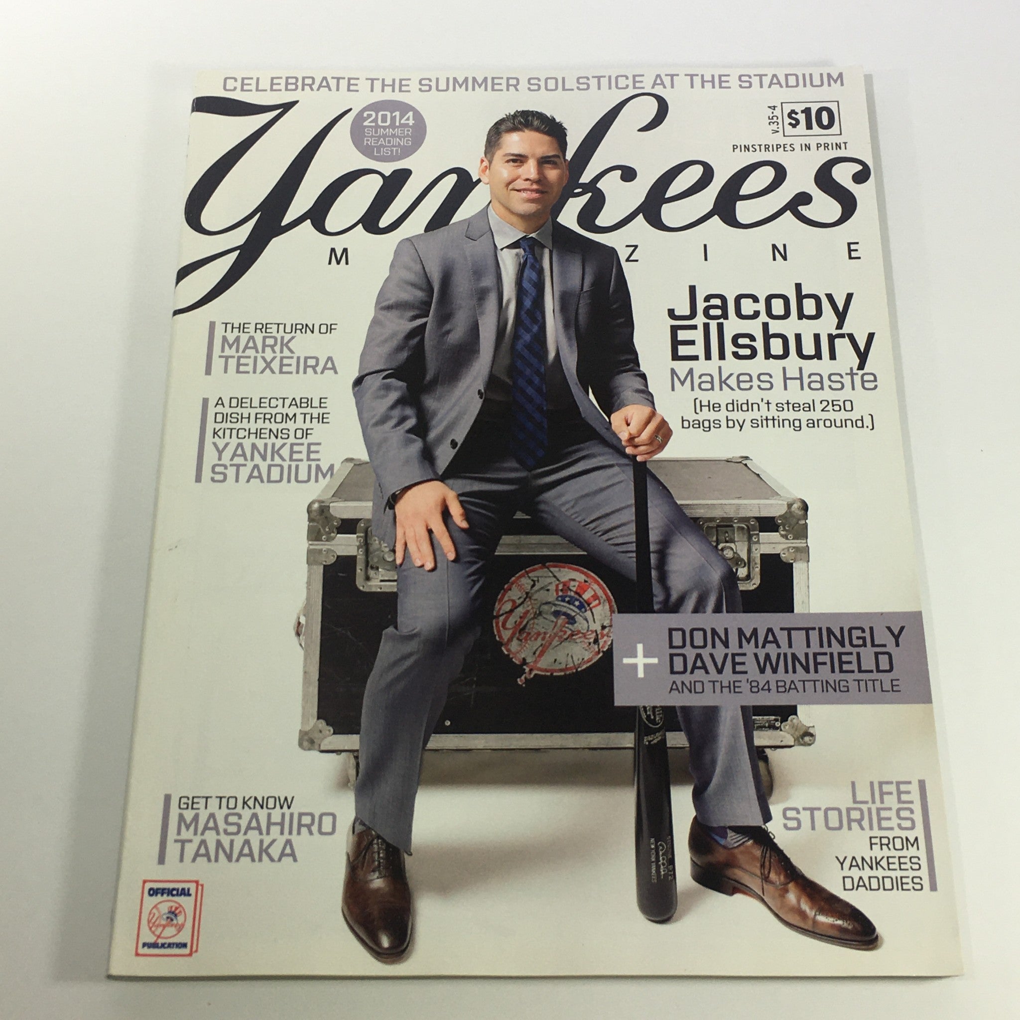 Yankees Magazine: June 2014 Volume #35-4 - Jacoby Ellsbury Makes Hastle