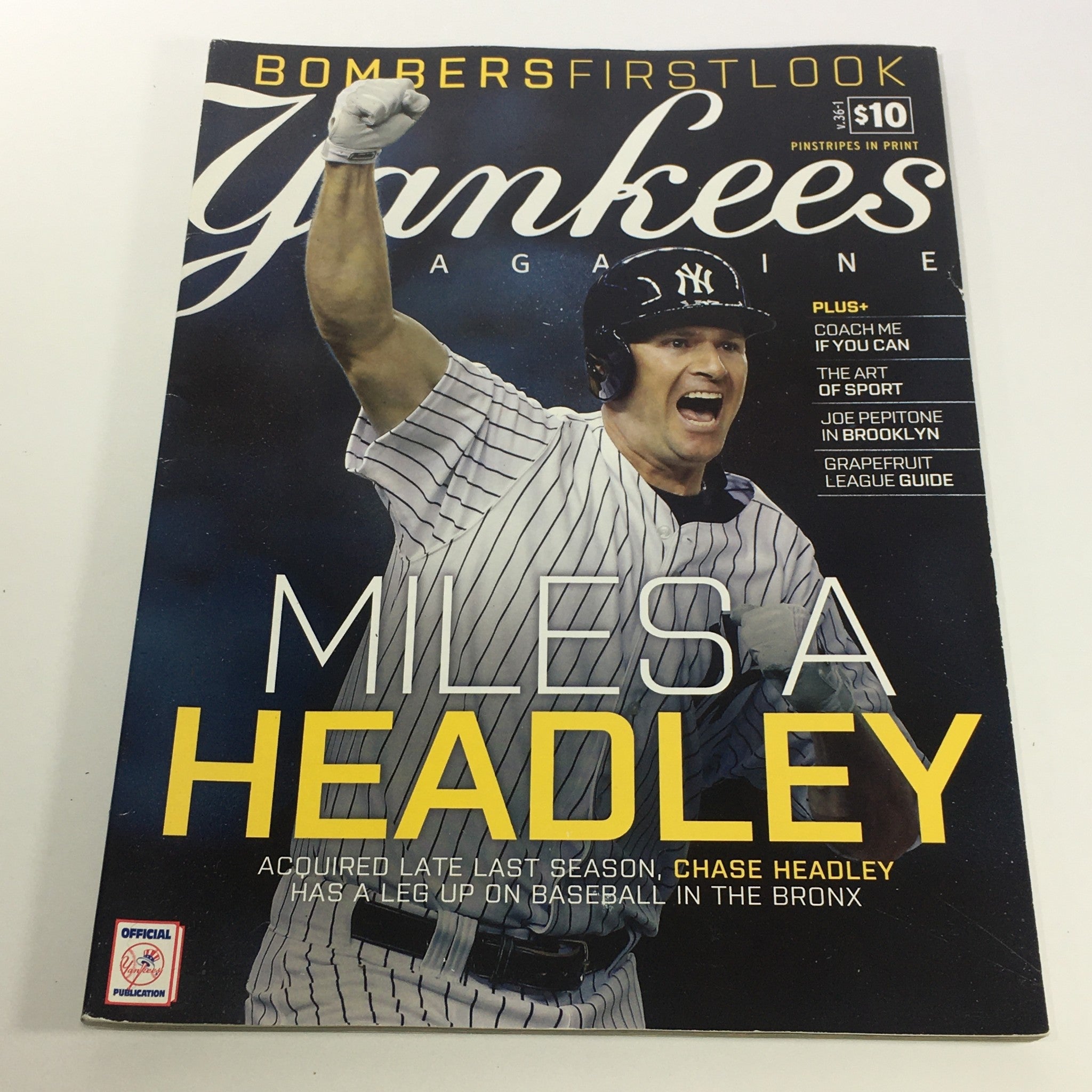 Yankees Magazine: Spring 2015 Volume #36-1 - Miles A Chase Headley In Bronx