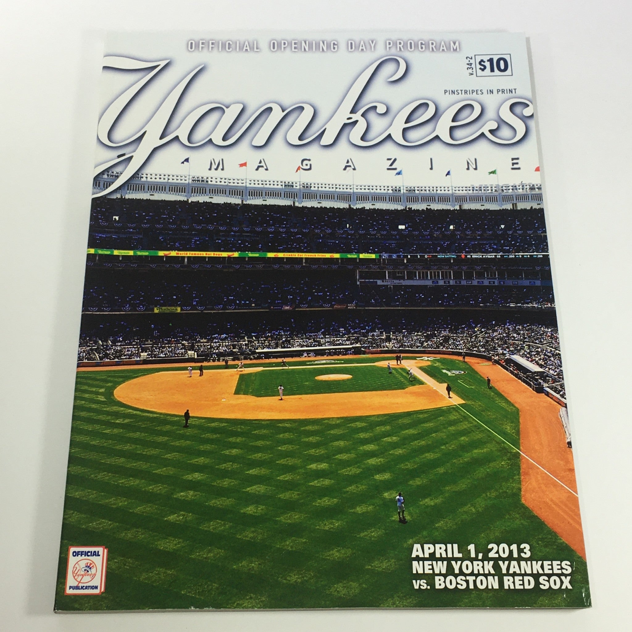 Yankees Magazine: April 1 2013 Volume #34-2 - New York Yankees vs Boston Red Sox