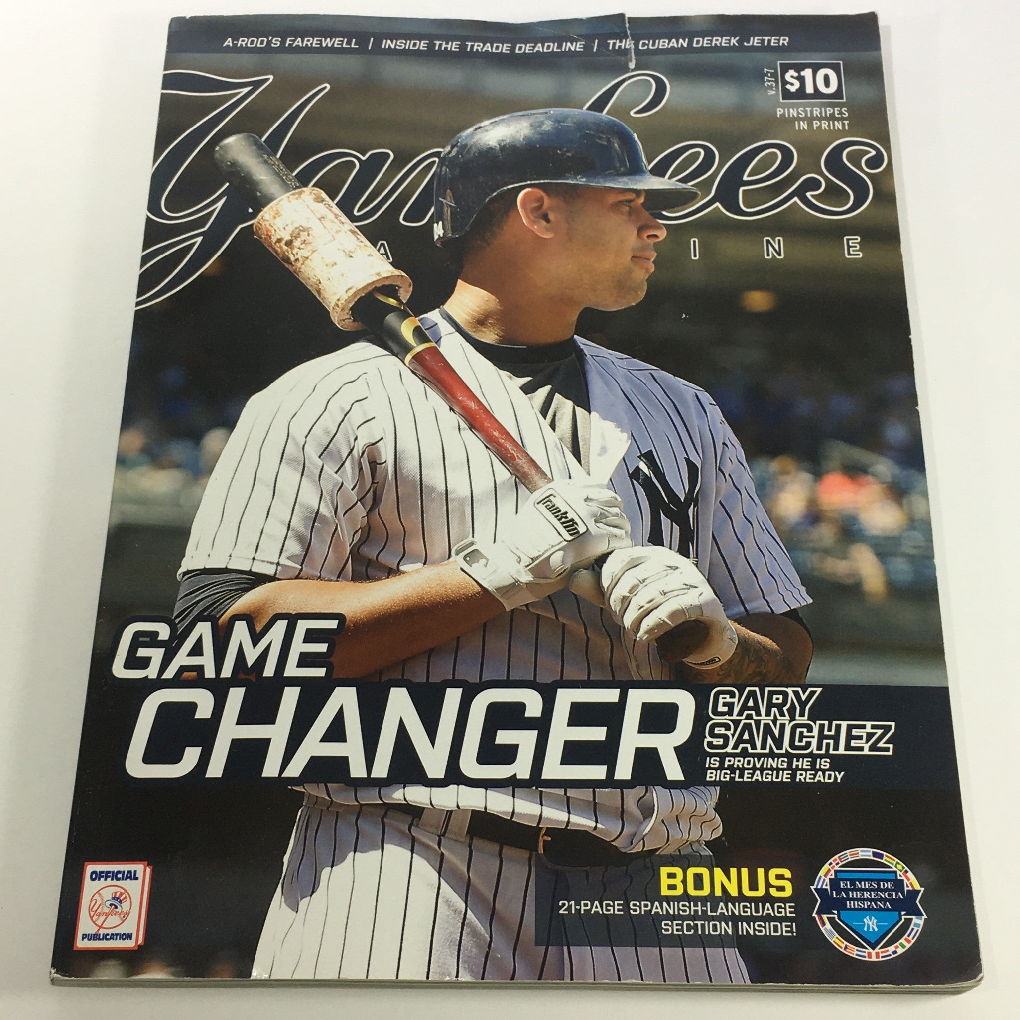 Yankees Magazine: September 2016 Volume #37-7 - Gary Sanchez Game Changer