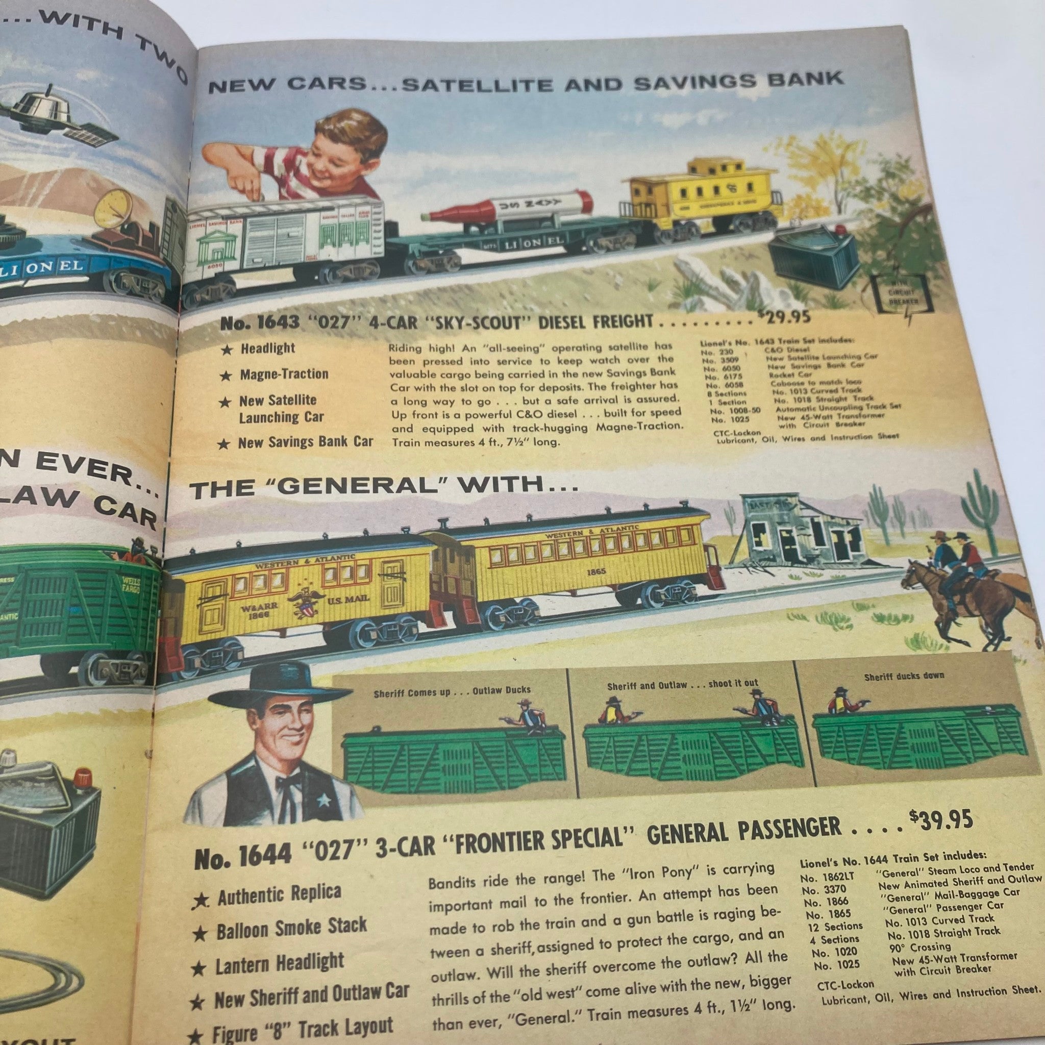 1961 Lionel Model Railroad Train Porter Science Lines Catalog