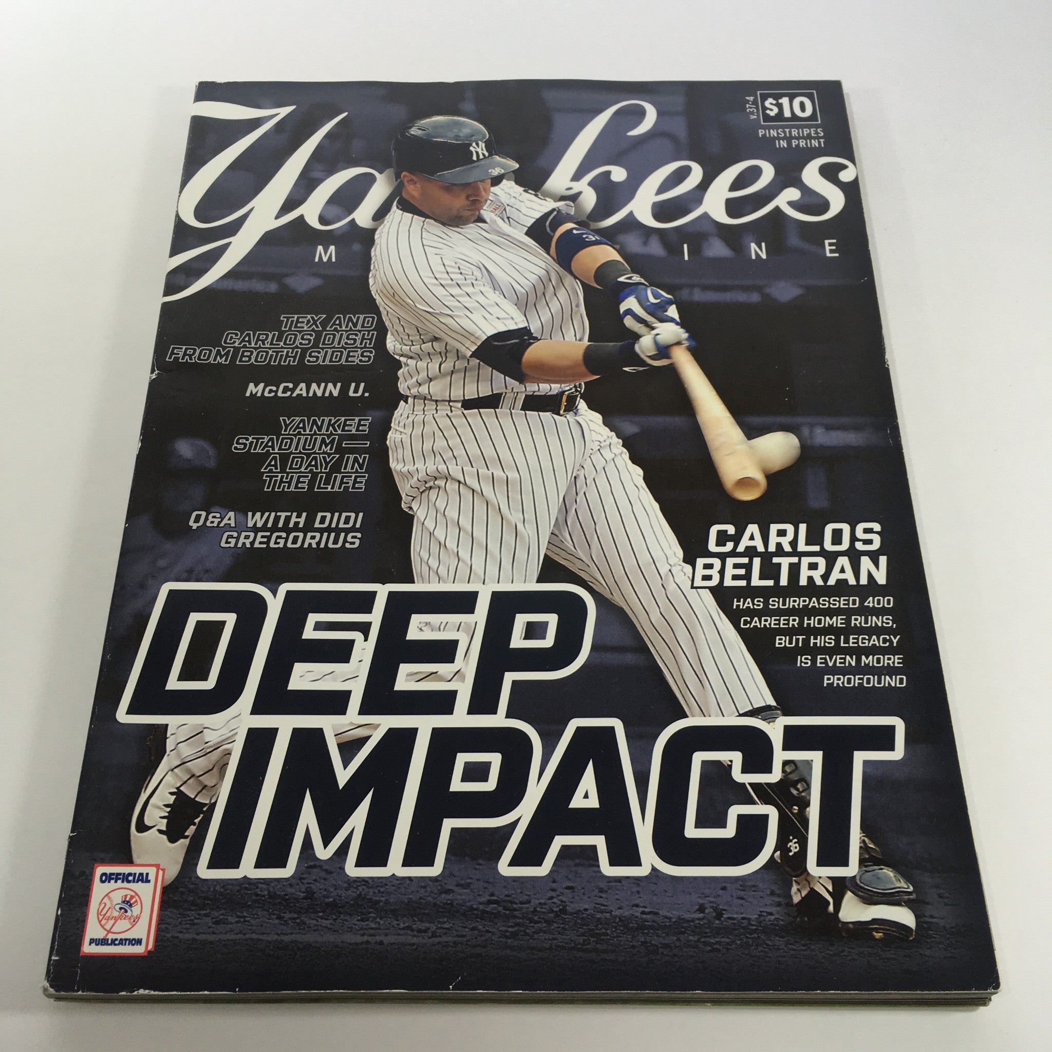 Yankees Magazine: June 2016 Volume #37-4 - Carlos Beltran Deep Impact