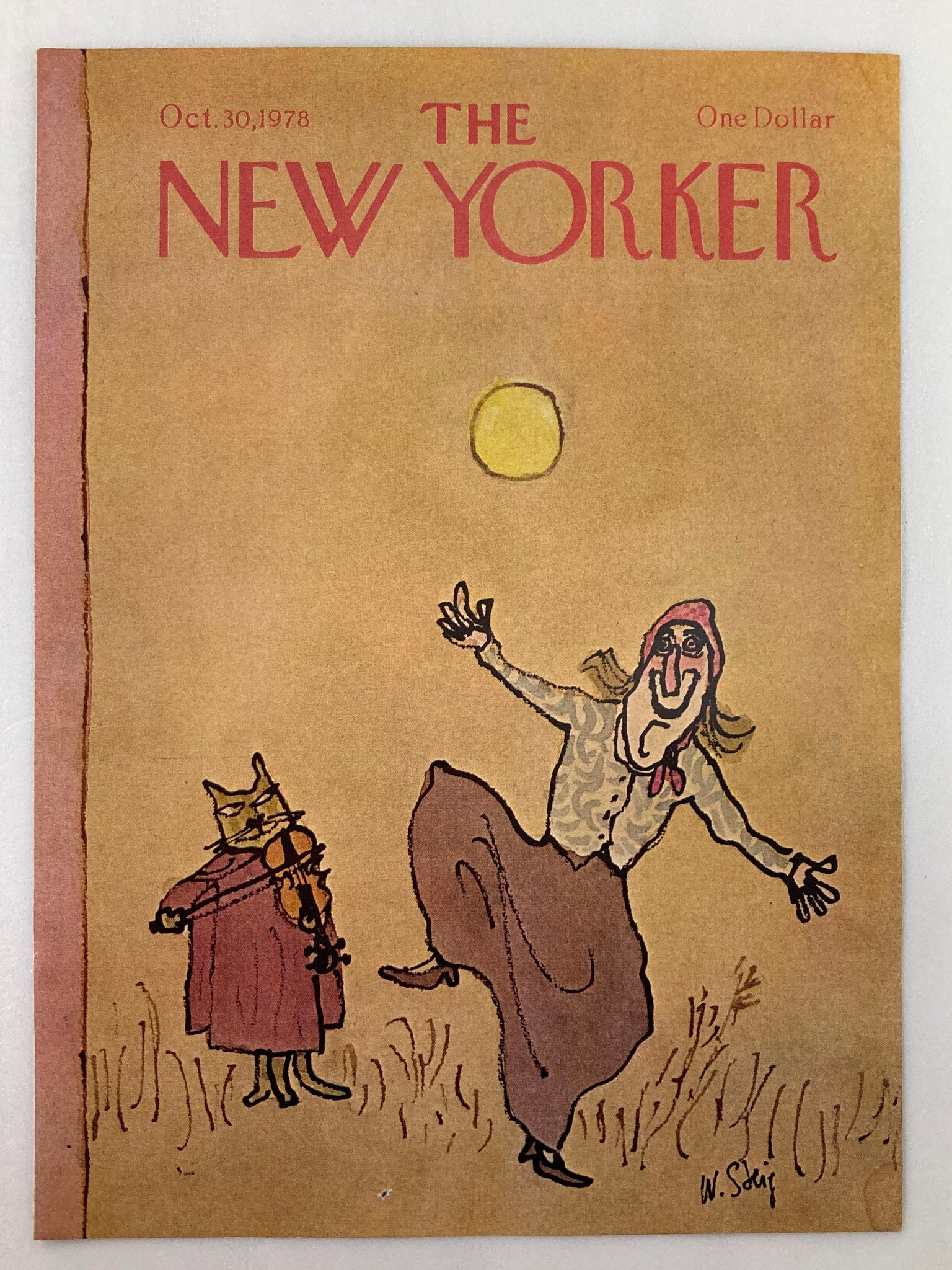 COVER ONLY The New Yorker October 30 1978 Dancing Lady by William Steig No Label