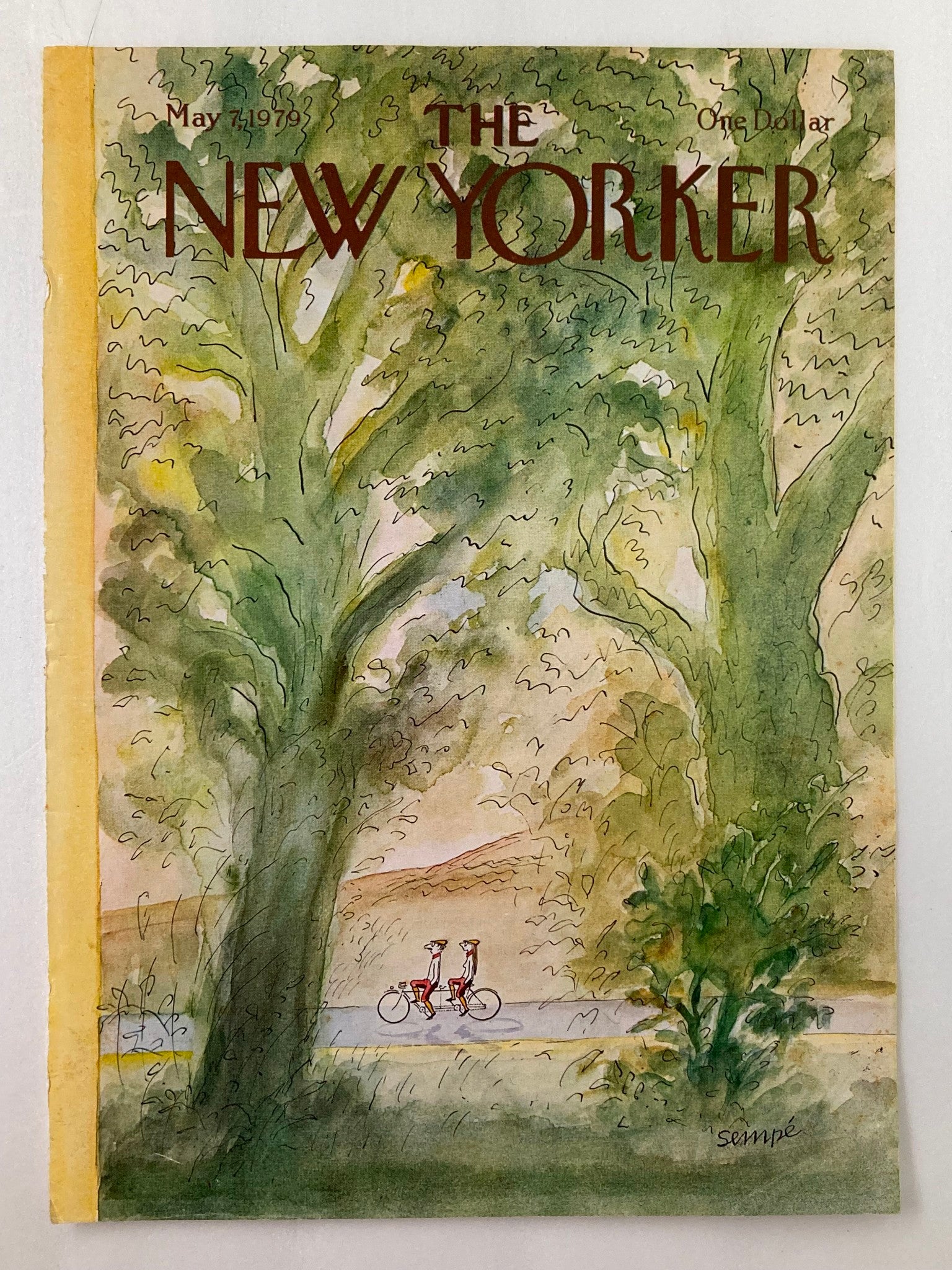 COVER ONLY The New Yorker May 7 1979 A Tandem by J. J. Sempe No Label