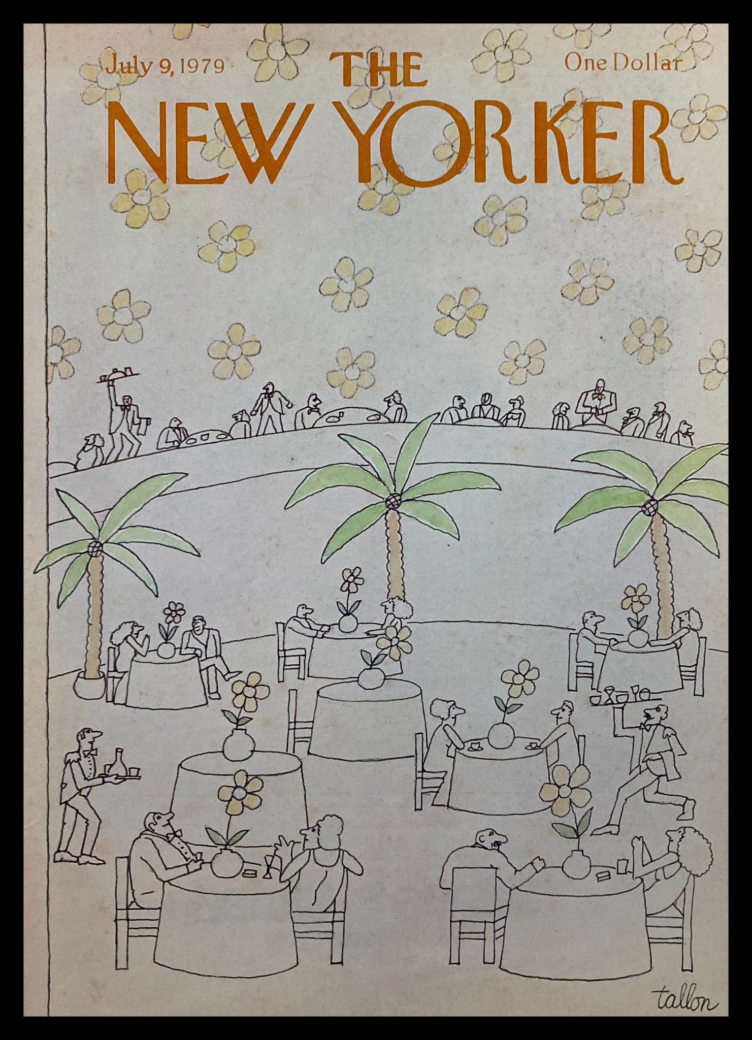 COVER ONLY The New Yorker July 9 1979 Fine Dining by Robert Tallon No Label