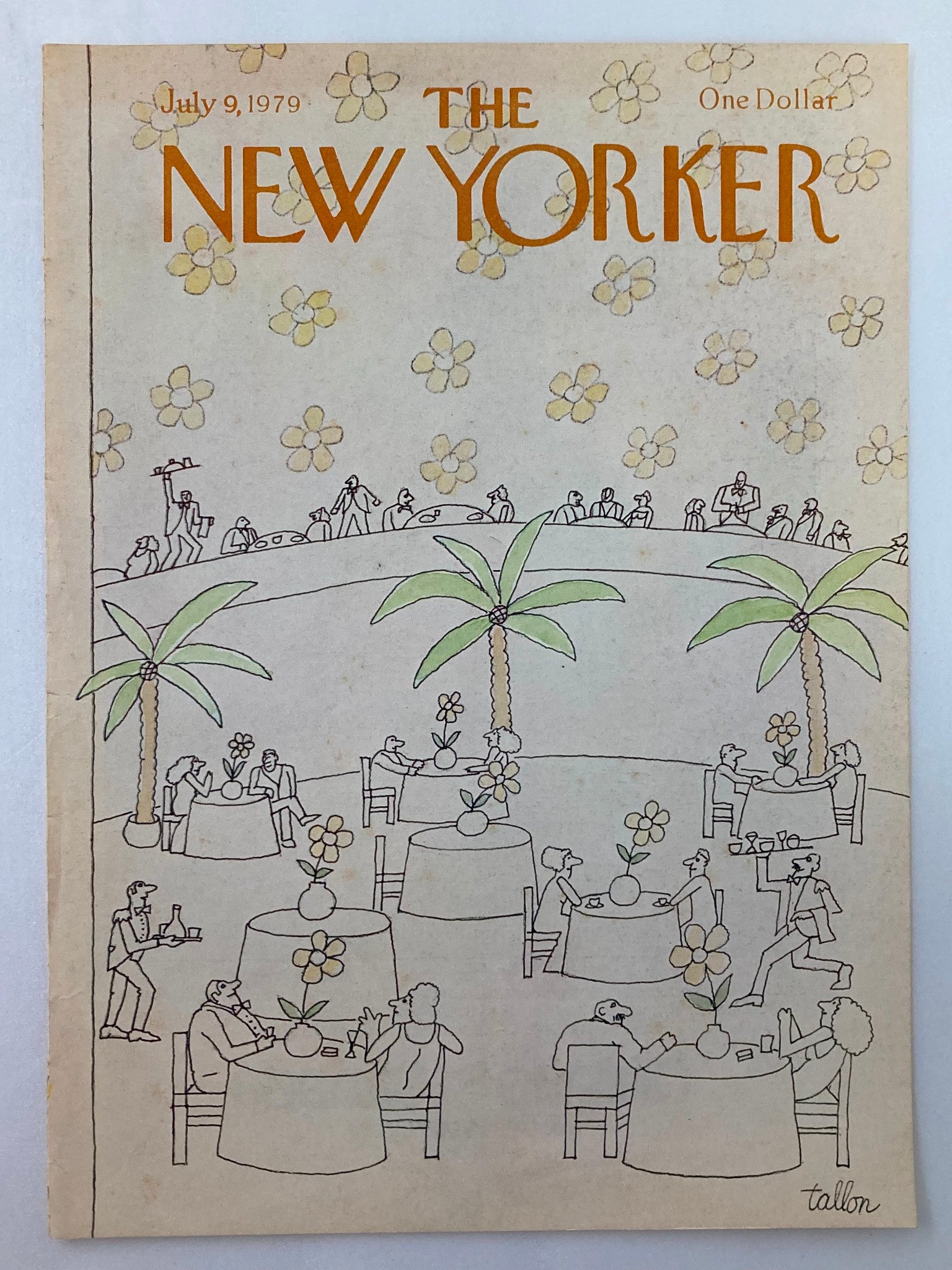 COVER ONLY The New Yorker July 9 1979 Fine Dining by Robert Tallon No Label