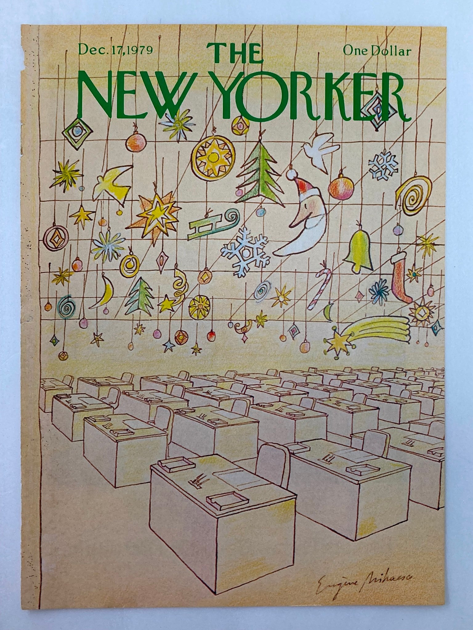 COVER ONLY The New Yorker December 17 1979 Wishes by Eugene Mihaesco No Label