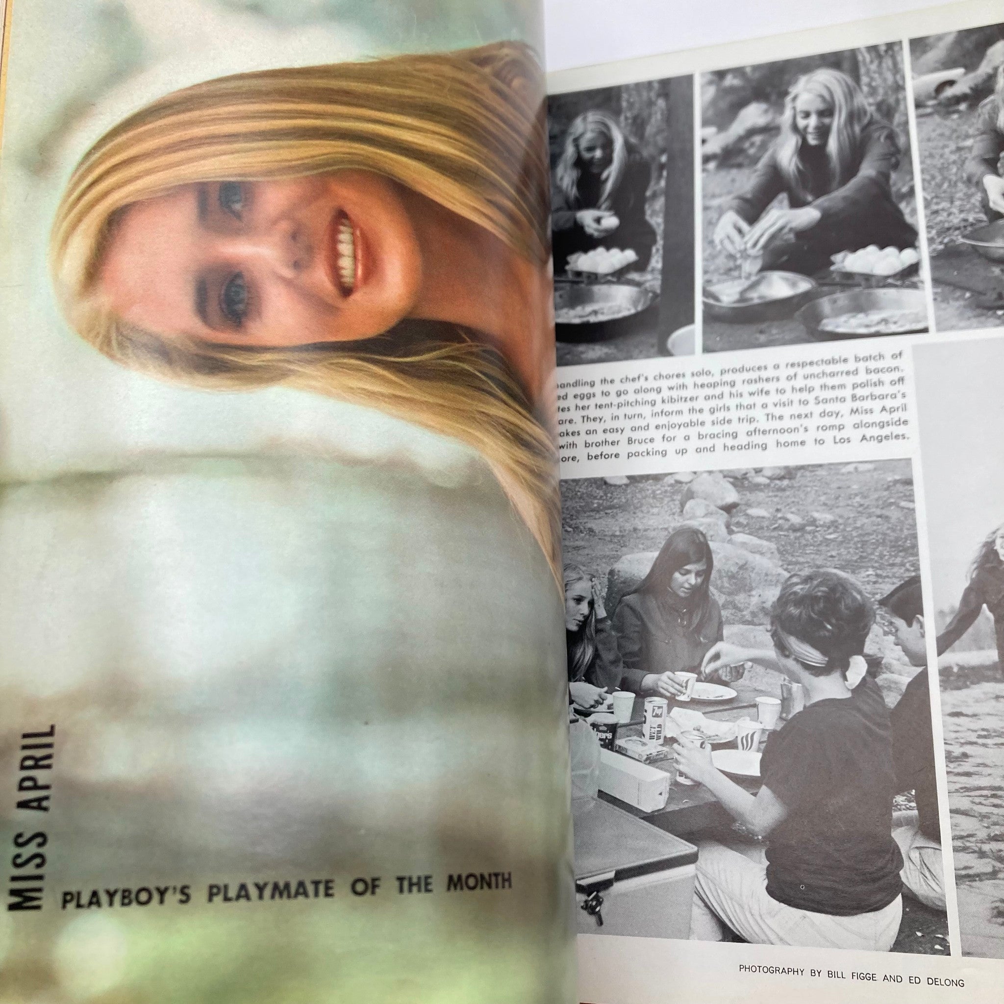 VTG Playboy Magazine April 1969 Playmate Lorna Hopper w Centerfold No Label