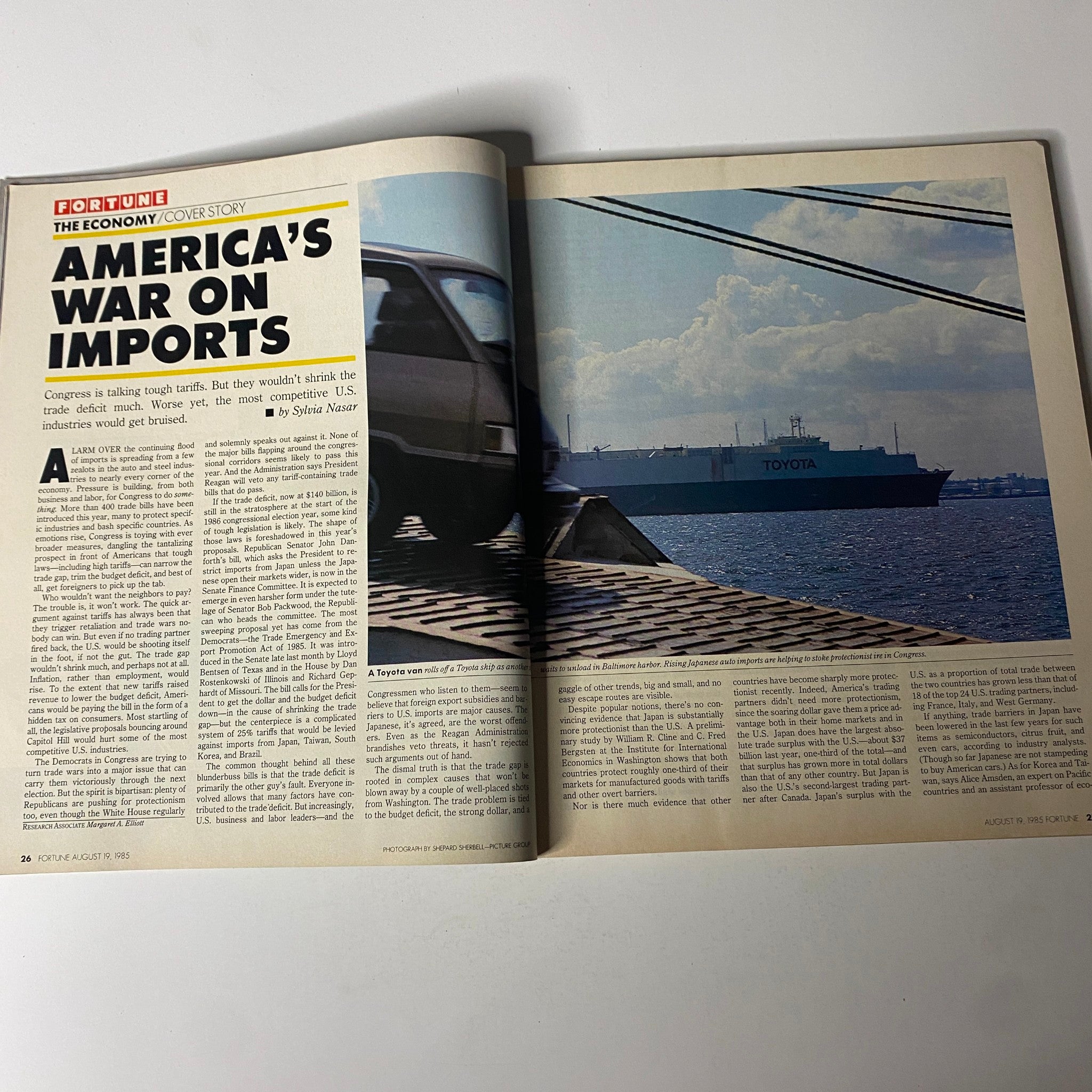 Fortune Magazine August 19, 1985 America's Push To Block Imports VG