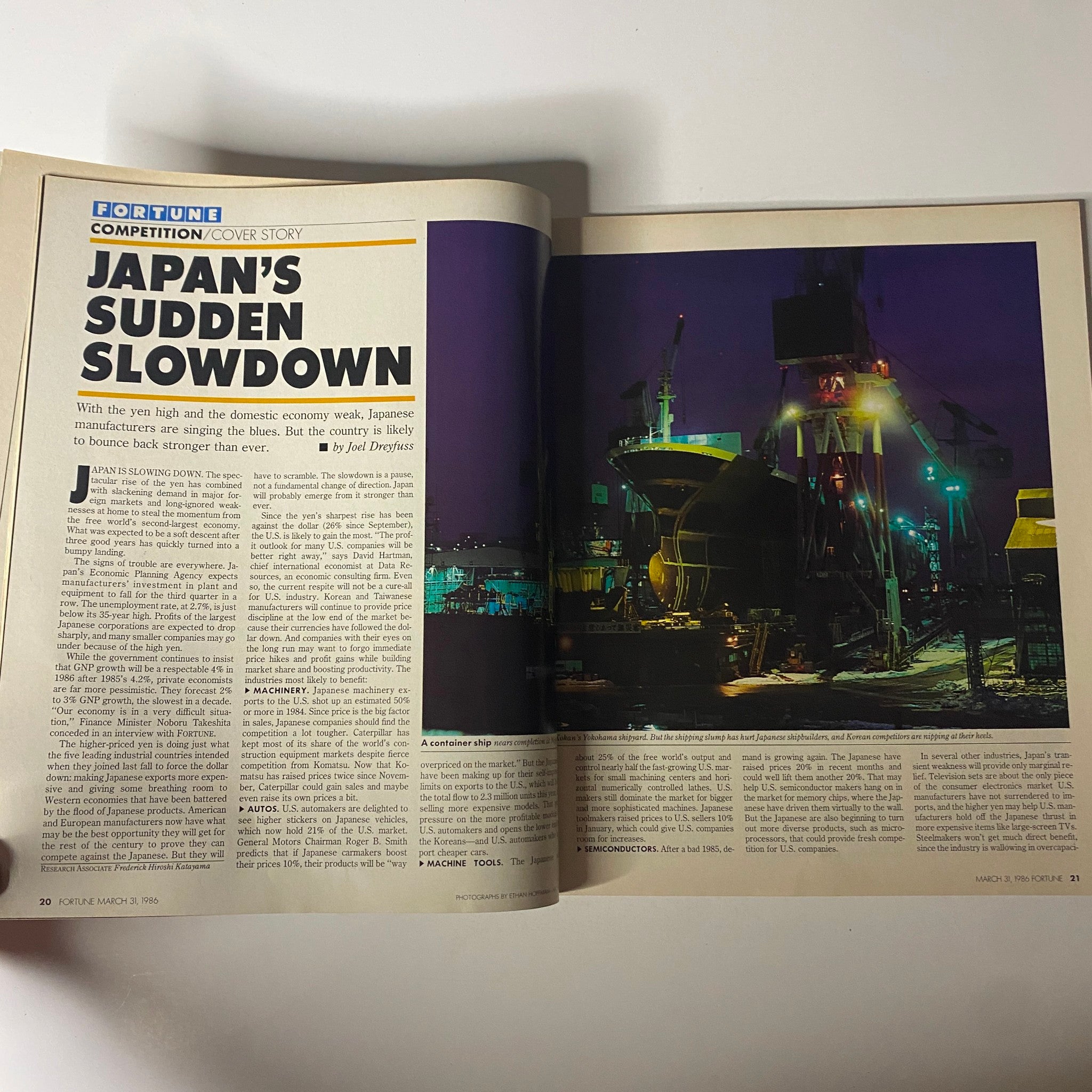 Fortune Magazine March 31, 1986 Hard-Pressed Carmaker Takashi Ishihara VG