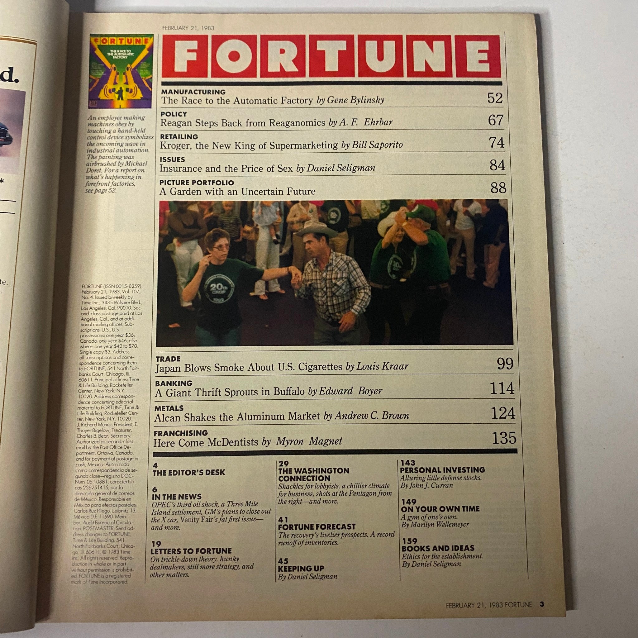 Fortune Magazine February 21, 1983 The Race To The Automatic Factory