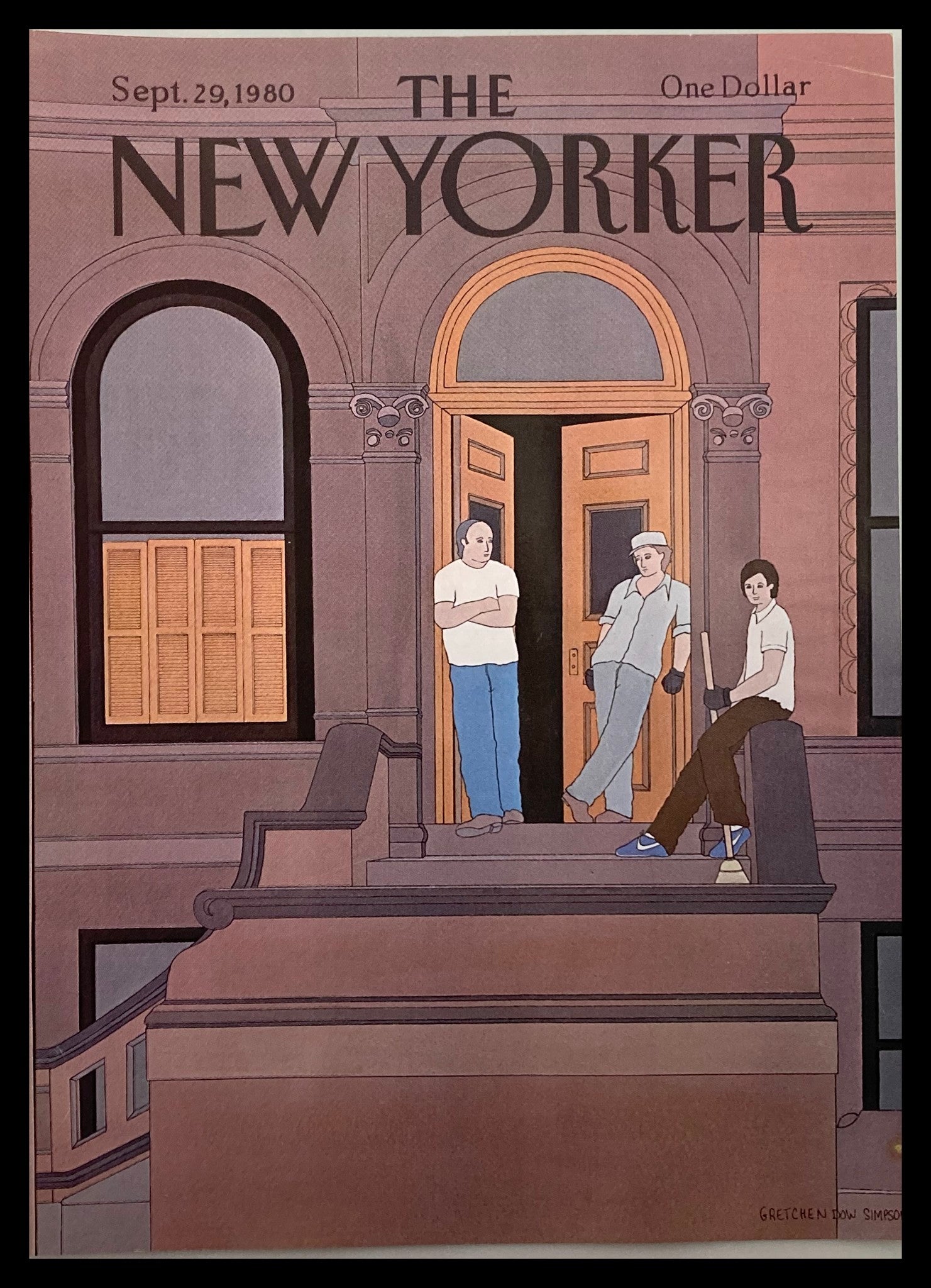 COVER ONLY The New Yorker September 29 1980 Chilling by Gretchen S. No Label