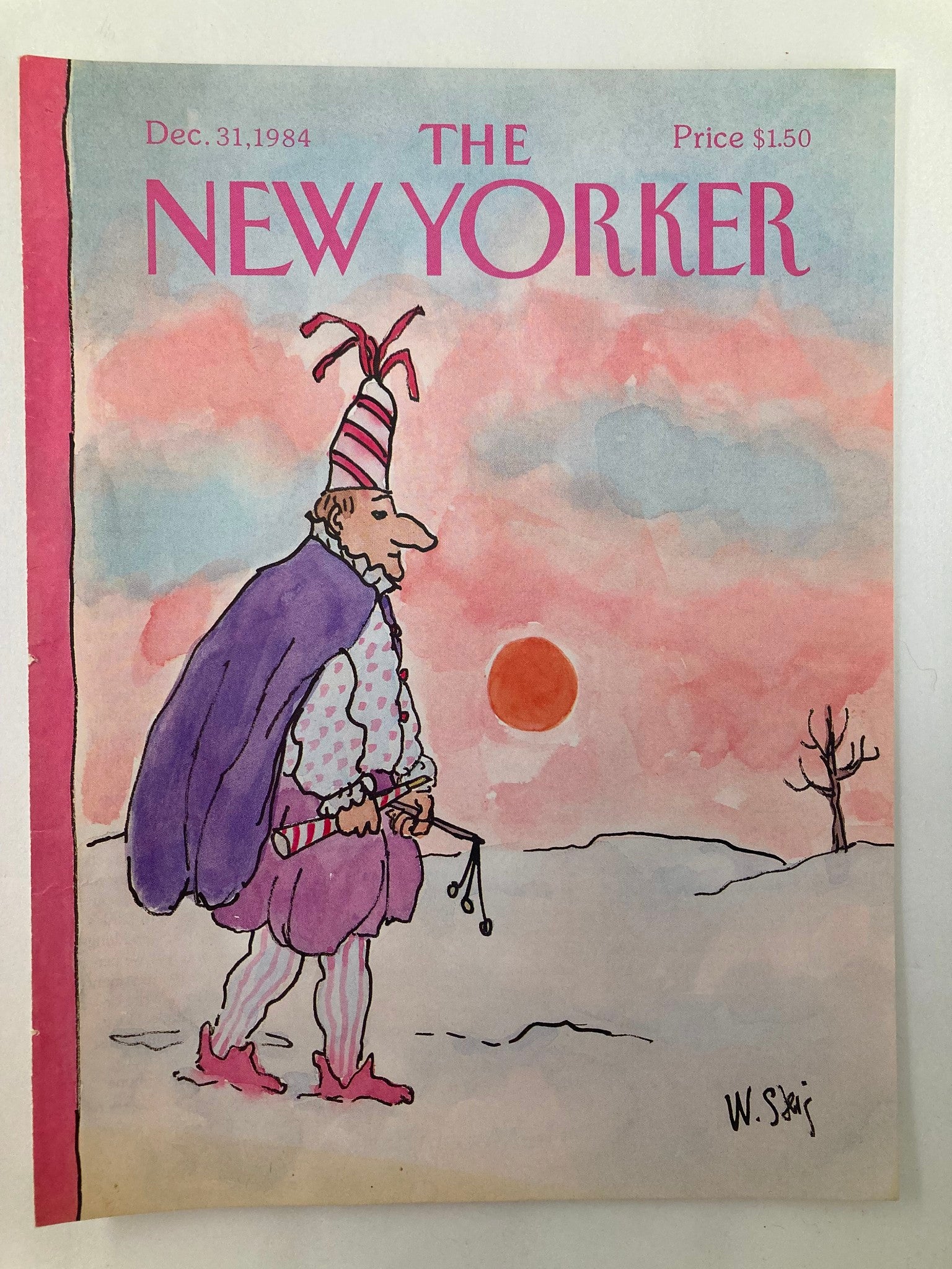 COVER ONLY The New Yorker December 31 1984 Sunset by William Steig No Label